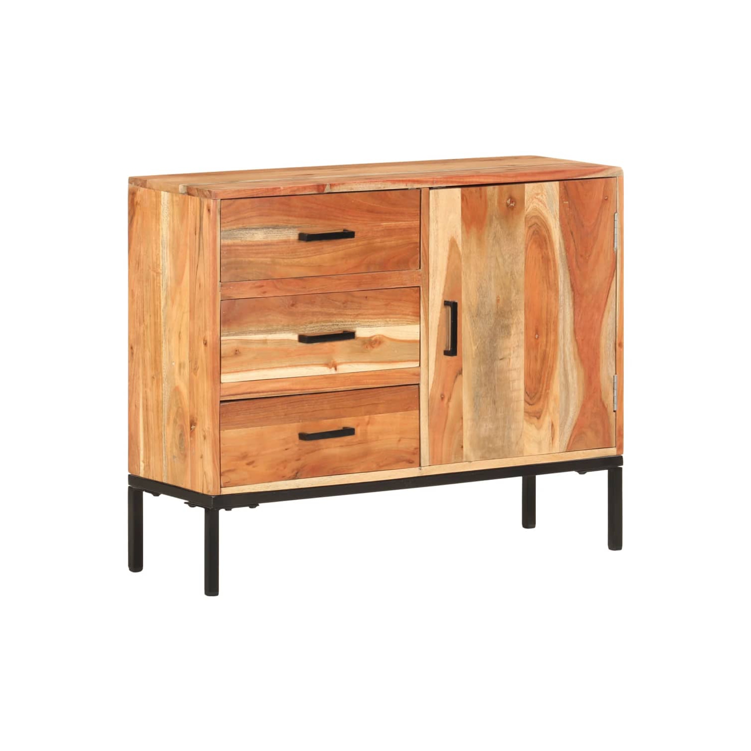 vidaXL Sideboard 88x30x73 cm Solid Acacia Wood