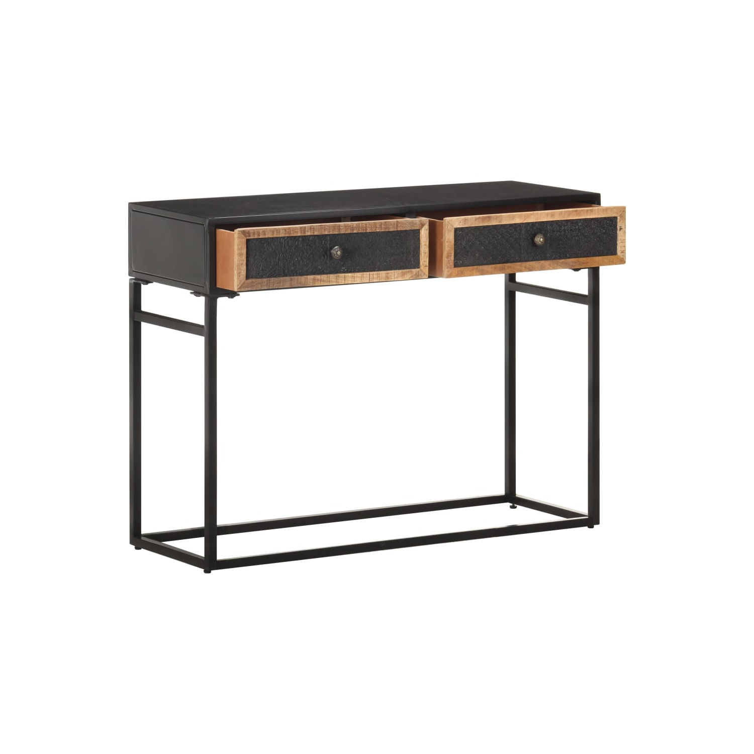 vidaXL Console Table 100x35x75 cm Solid Mango Wood