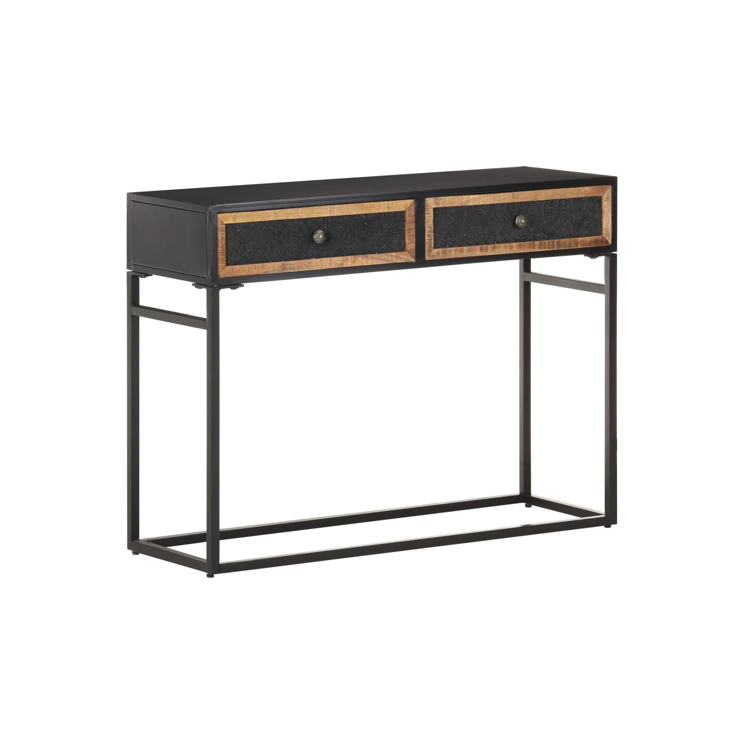 vidaXL Console Table 100x35x75 cm Solid Mango Wood