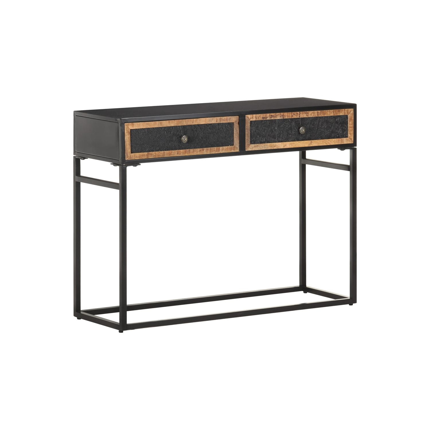 vidaXL Console Table 100x35x75 cm Solid Mango Wood