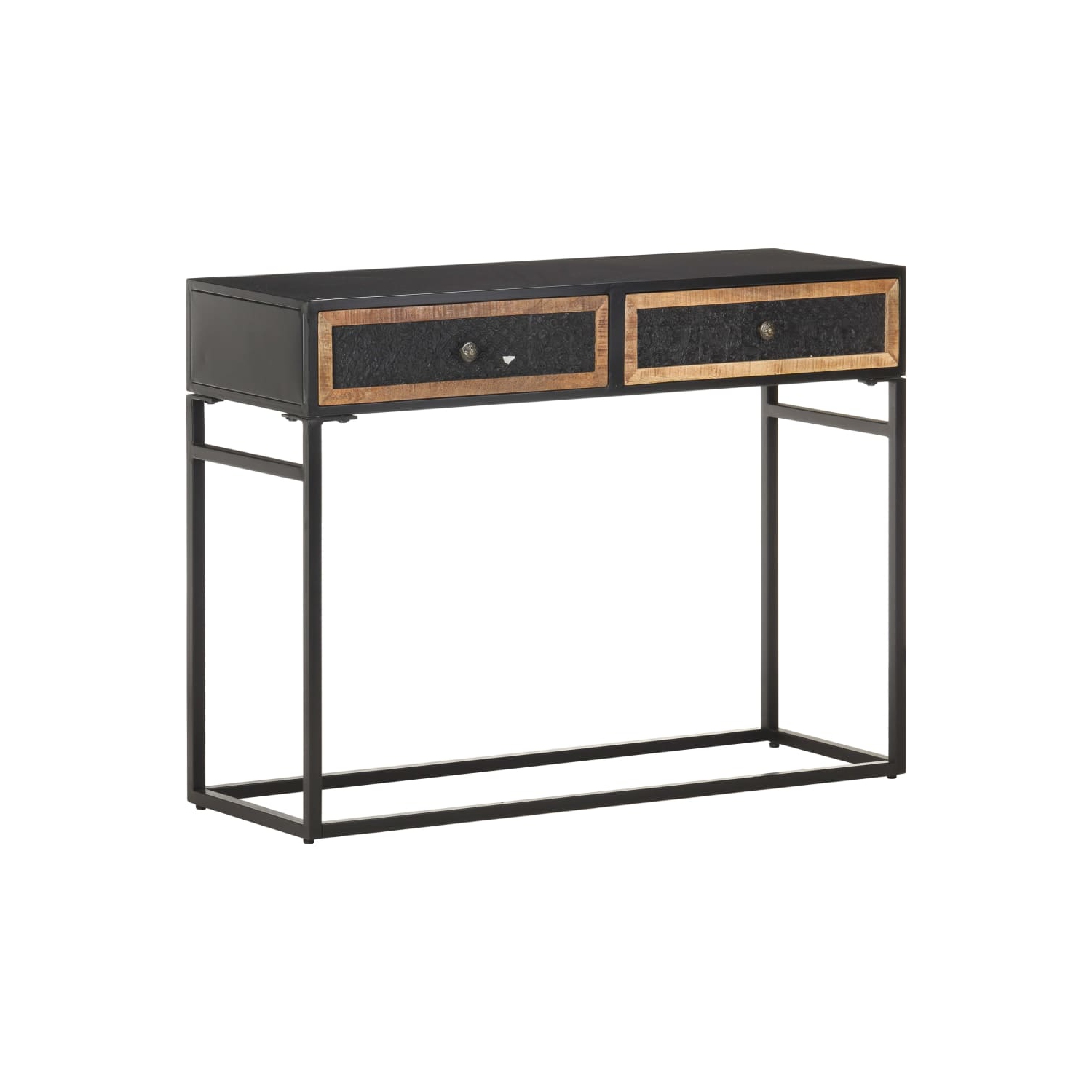 vidaXL Console Table 100x35x75 cm Solid Mango Wood