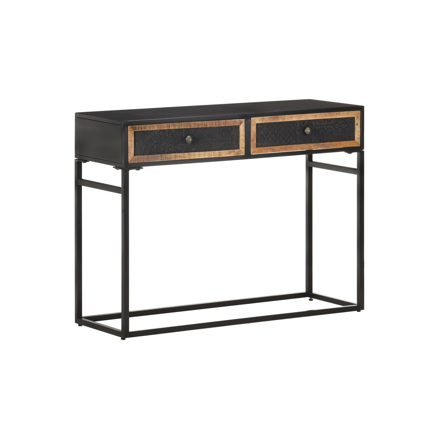vidaXL Console Table 100x35x75 cm Solid Mango Wood