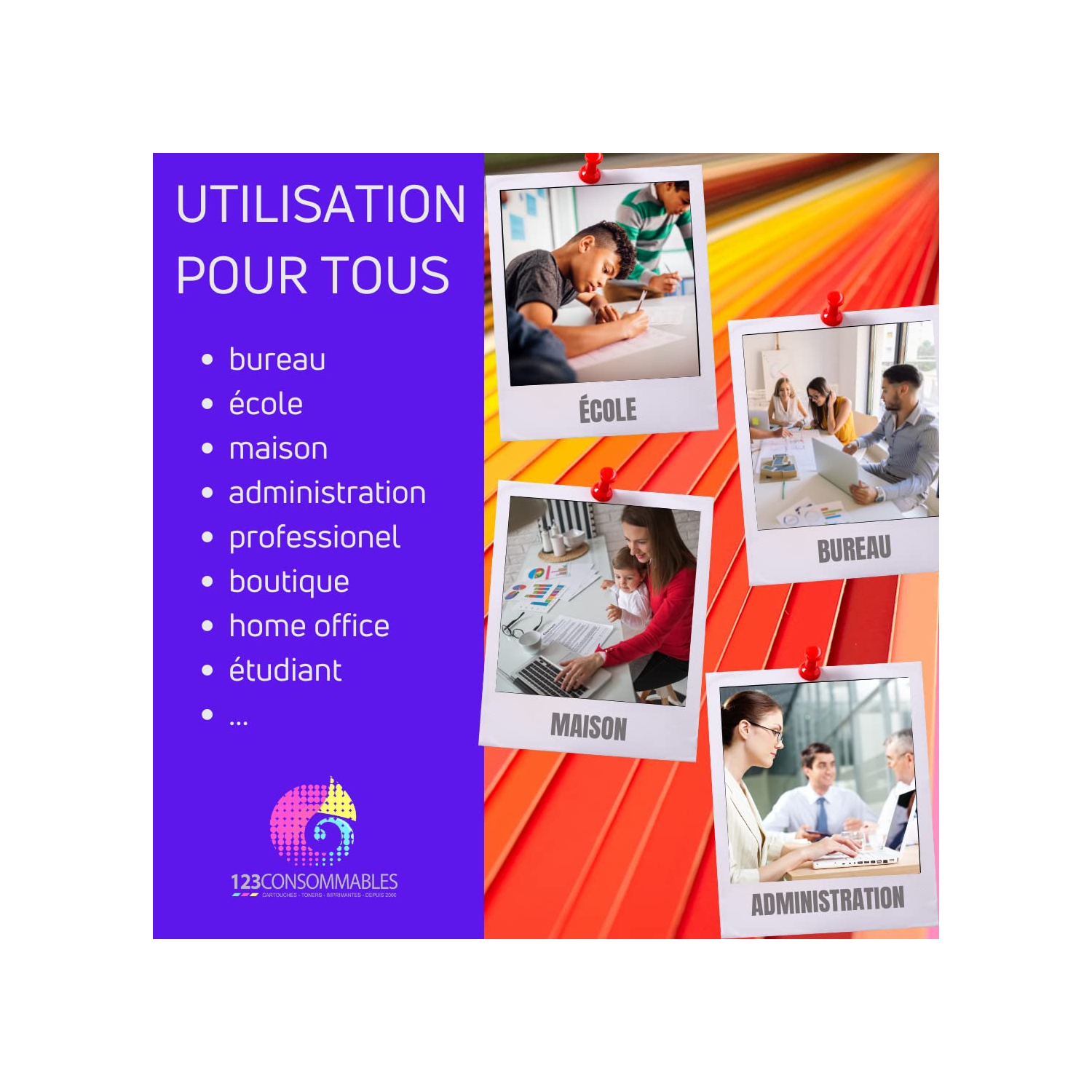 Cartouche de toner noire à haut rendement