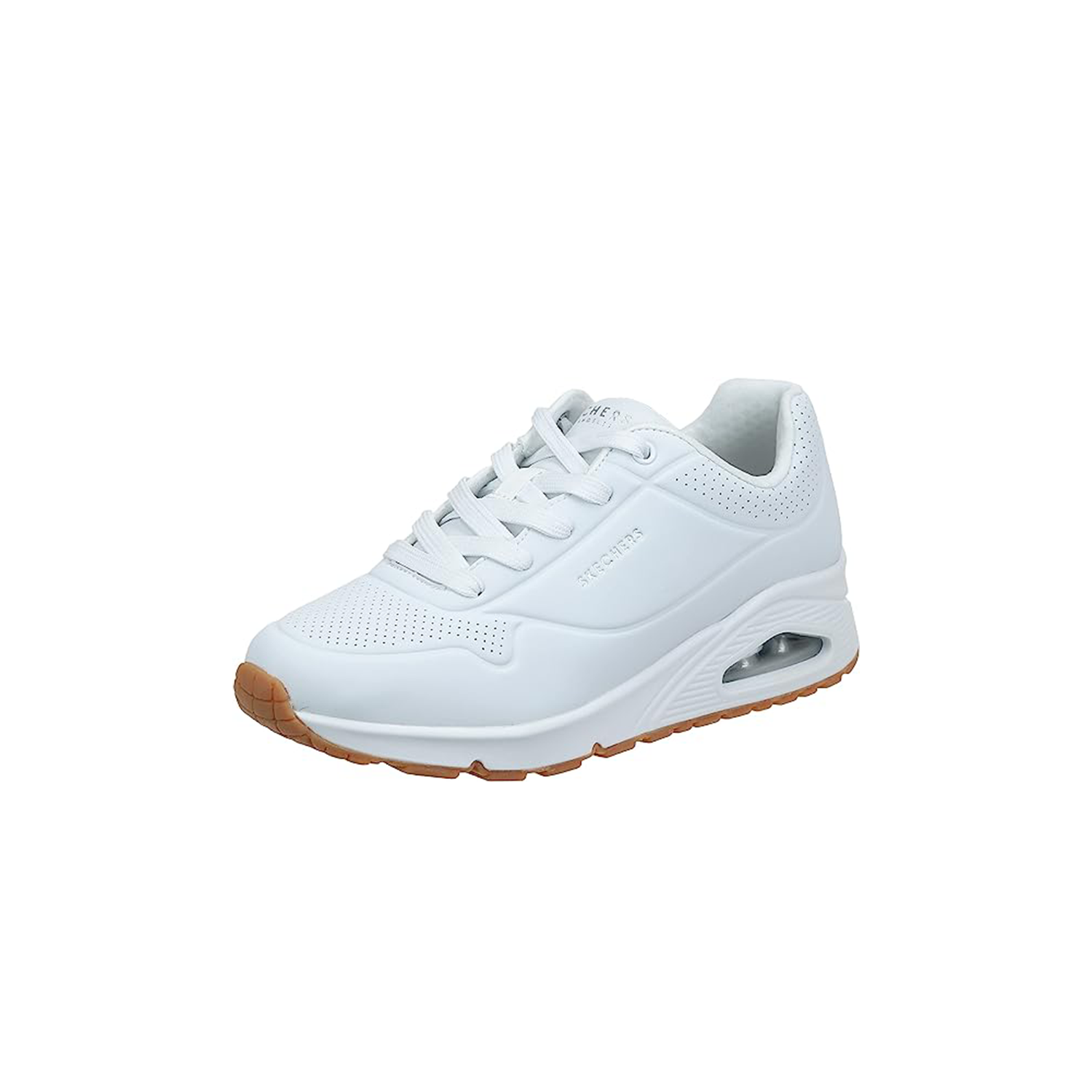 Skechers Women's's Uno -Stand on Air Trainers, White, 3 Wide
