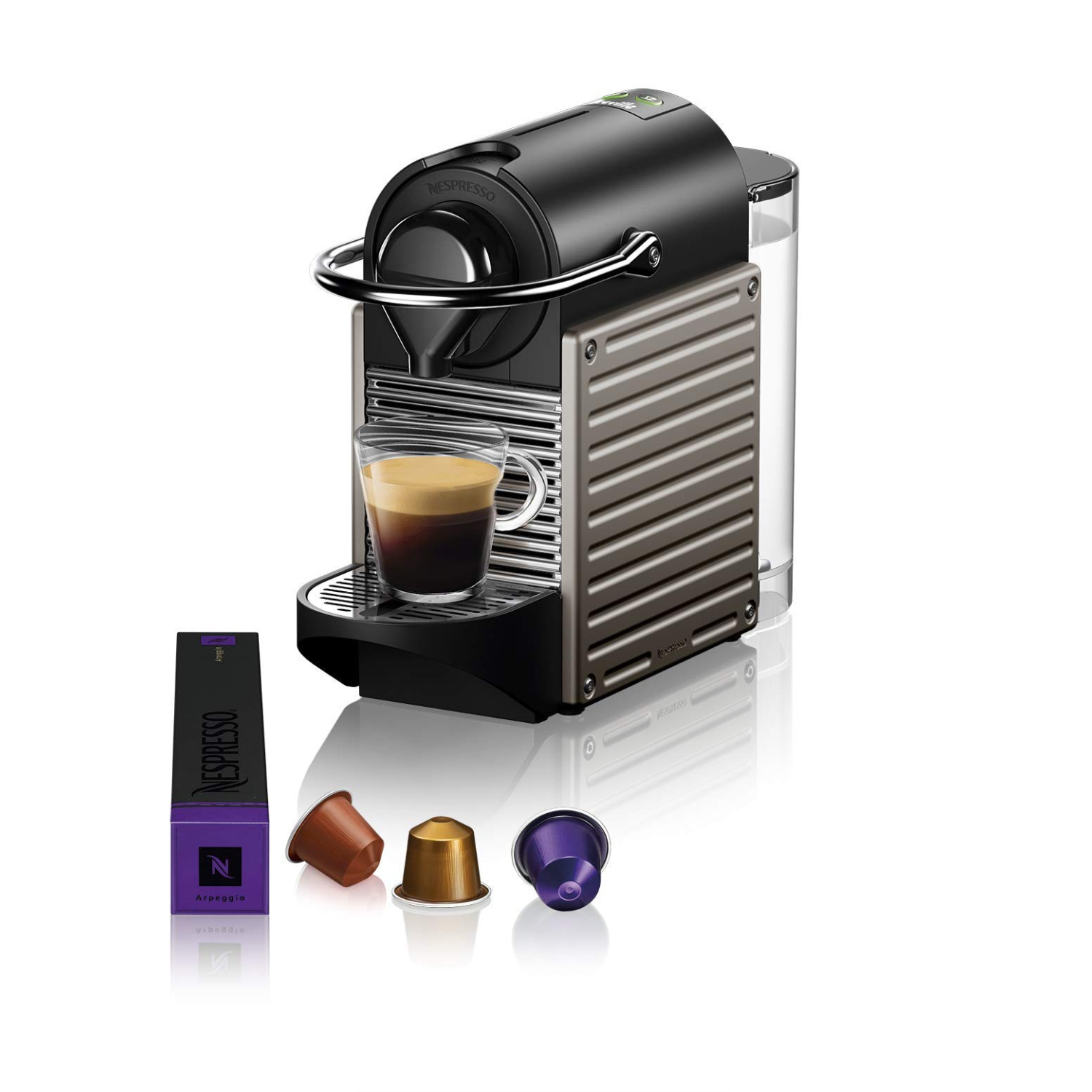 Machine à espresso Nespresso BEC430TTN Pixie de Breville - Titane