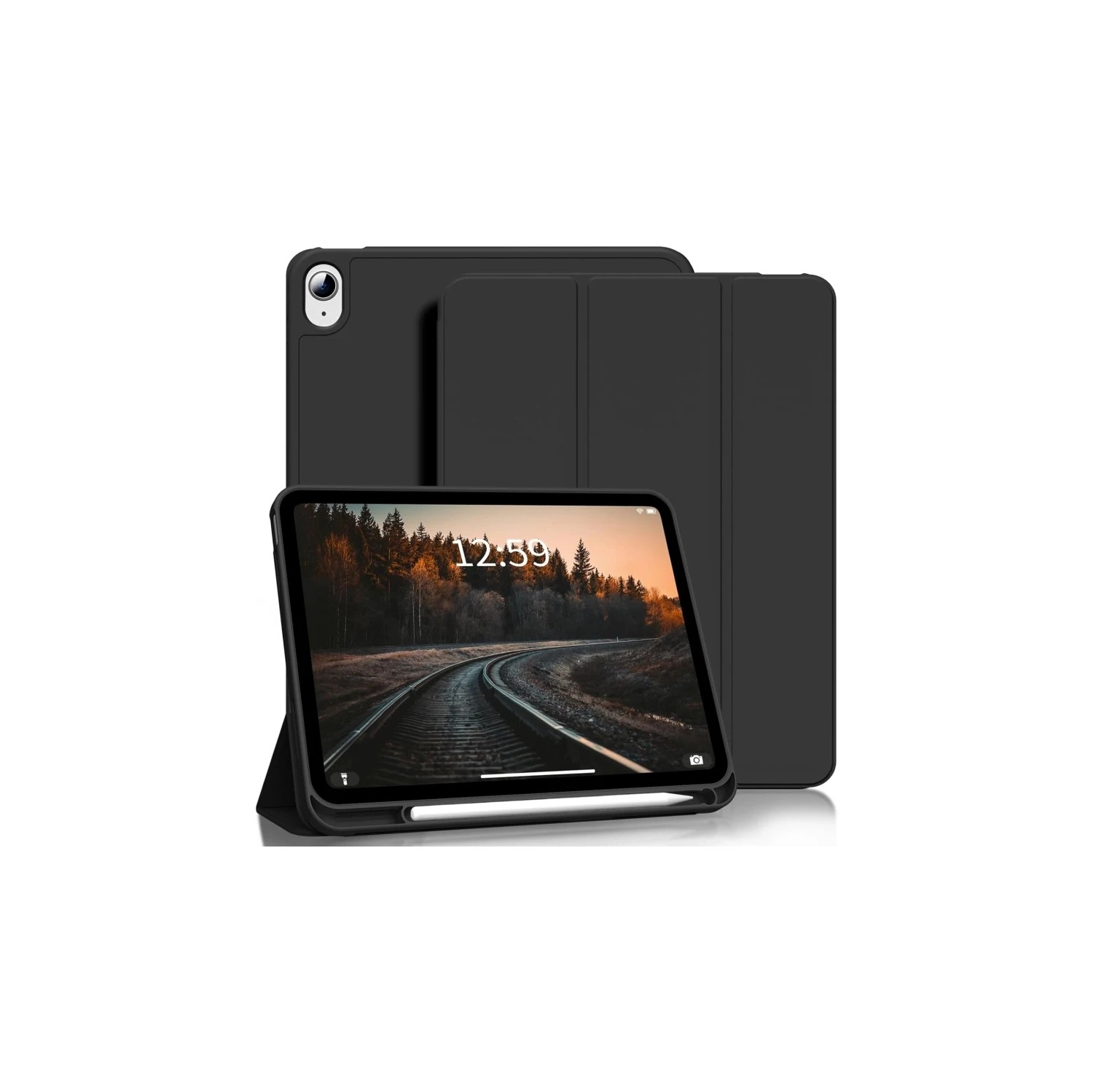 IPad 11ᵉ de génération 2025, étui 10ᵉ de 10,9&nbsp;po 2022e génération avec porte-stylet intégré - coque arrière en silicone pour iPad 10ᵉ gén