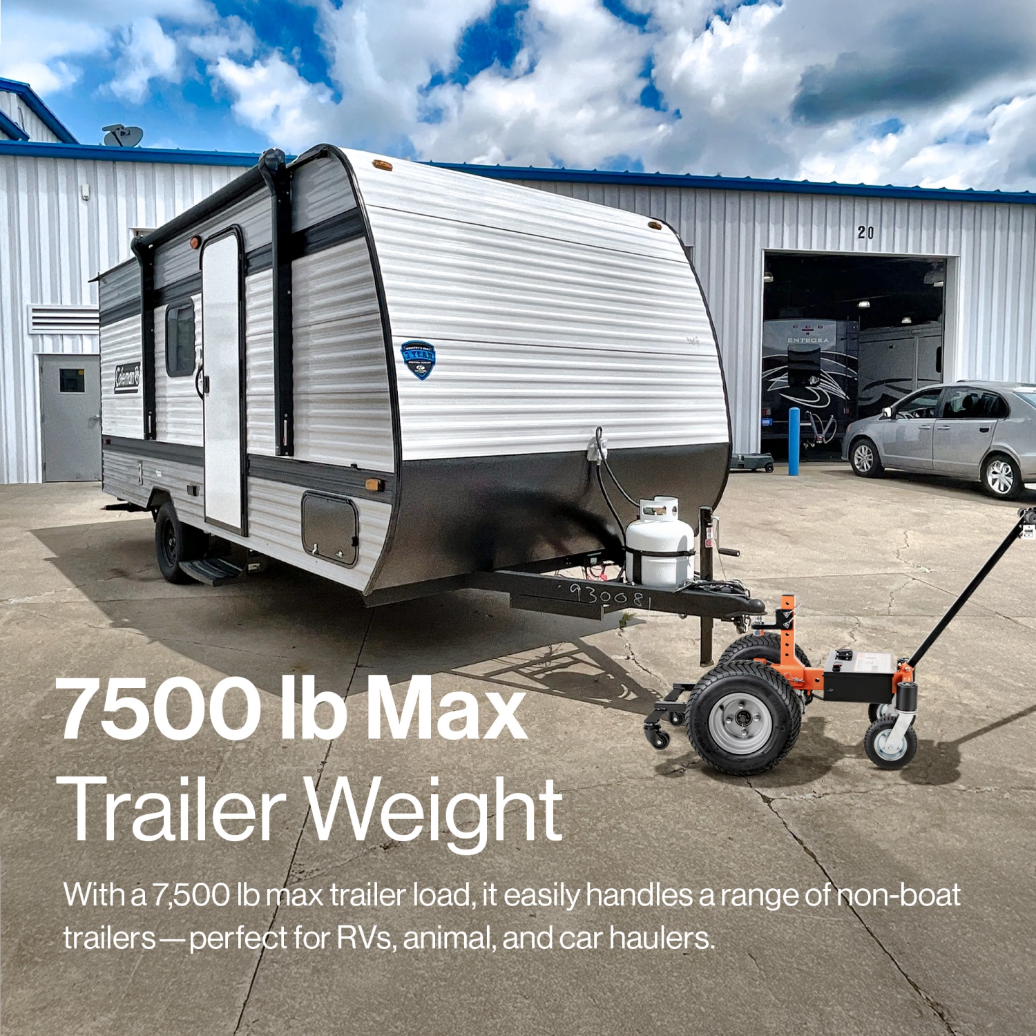 SuperHandy Electric Trailer Dolly-7500lb