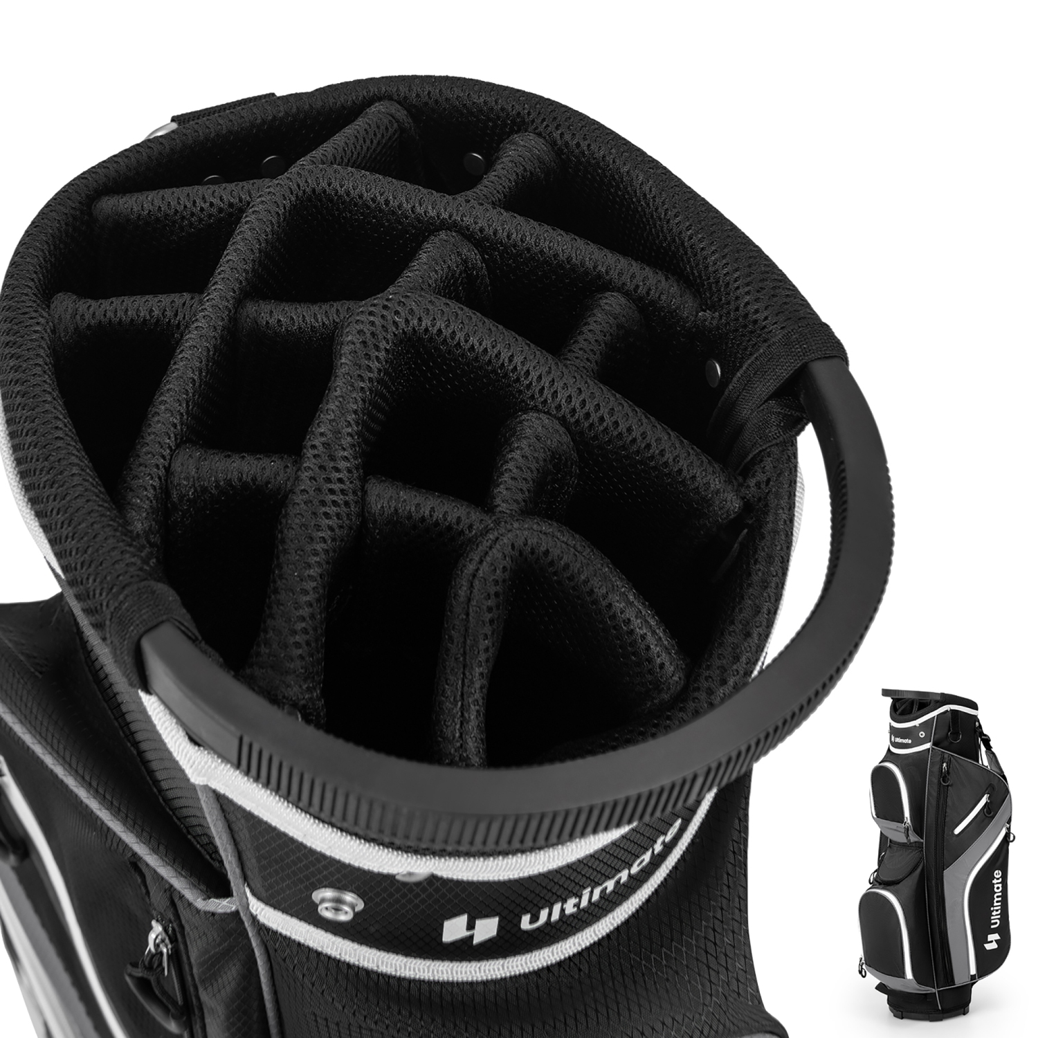 Gymax Golf Cart Bag Lightweight Golf Club Bag w/ 14 Way Dividers Top & Carry Handles