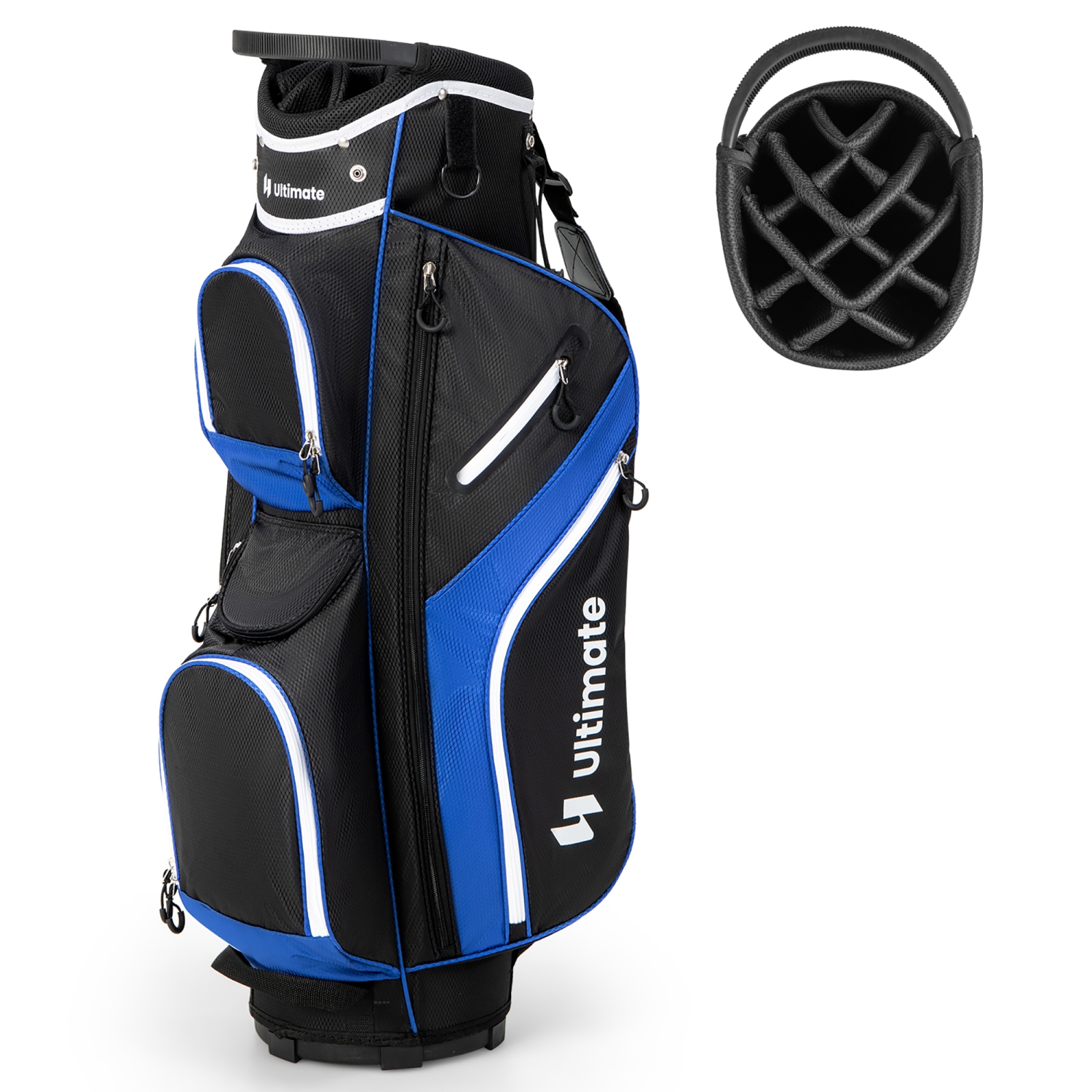 Gymax Golf Cart Bag Lightweight Golf Club Bag w/ 14 Way Dividers Top & Carry Handles