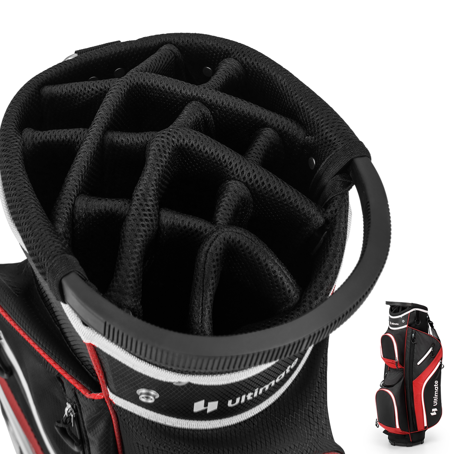 Gymax Golf Cart Bag Lightweight Golf Club Bag w/ 14 Way Dividers Top & Carry Handles