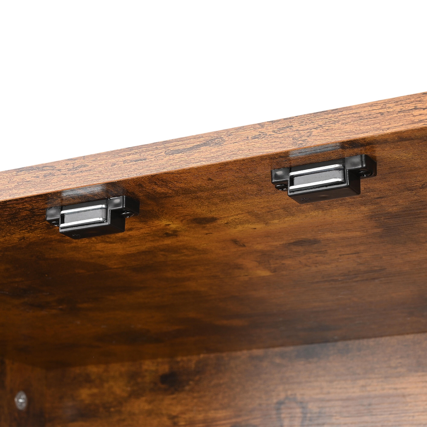 Coffret en bois pour litière pour chats avec fenêtre latérale，Meubles de toilettes pour chats d'intérieur dissimulés avec porte à persienne