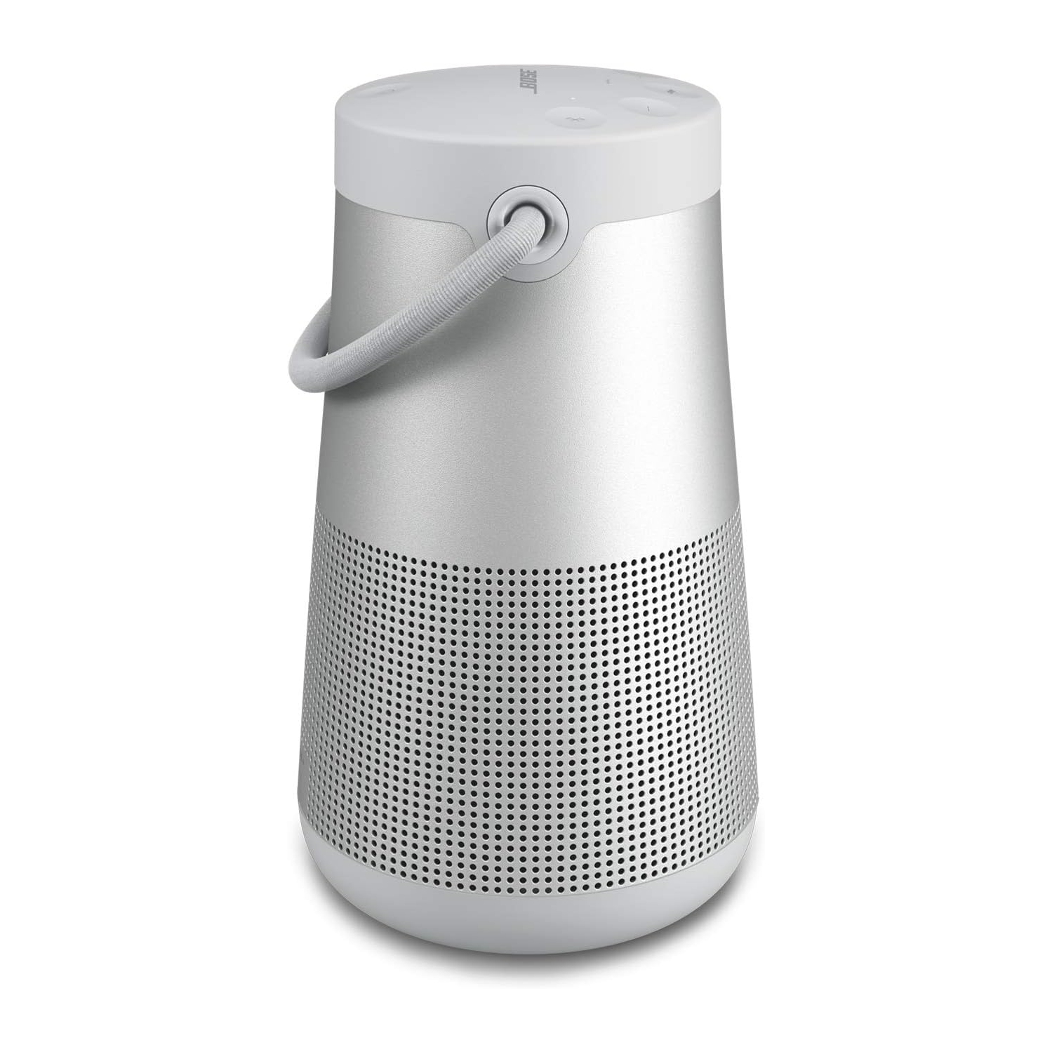 Bose SoundLink Revolve+ (Series II) Portable Bluetooth Speaker - Wireless Water-Resistant Speaker with Long-Lasting Battery and Handle, Silver