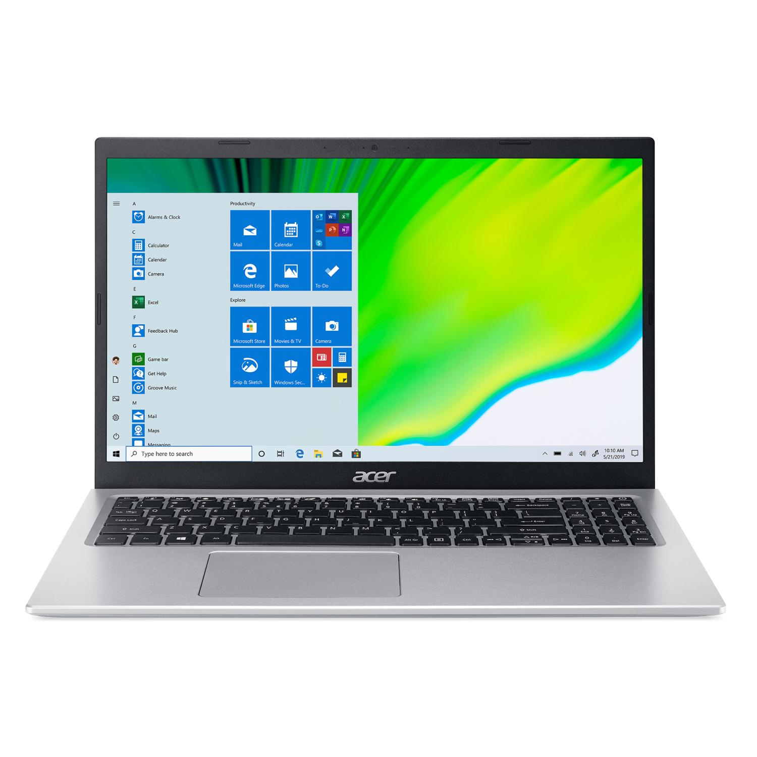 Acer Aspire 5 Laptop, 15.6” FHD IPS (1920 x 1080), Intel Core i7 11th Generation, 12GB RAM, 512GB SSD, Intel Iris Graphics, Microsoft Windows 11 Home, Pure Silver, A515-56-797Q