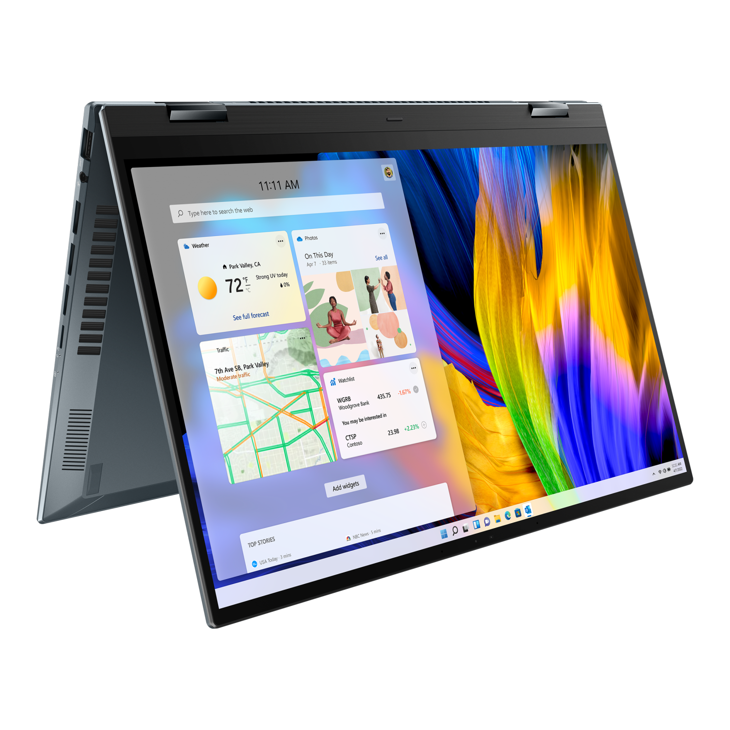ASUS Zenbook 14 Flip OLED Laptop, 14" UHD Touchscreen OLED, Intel i7-12700H Processor, 16GB RAM, 1TB SSD, Windows 11 Home, UP5401ZA-DB71T-CA
