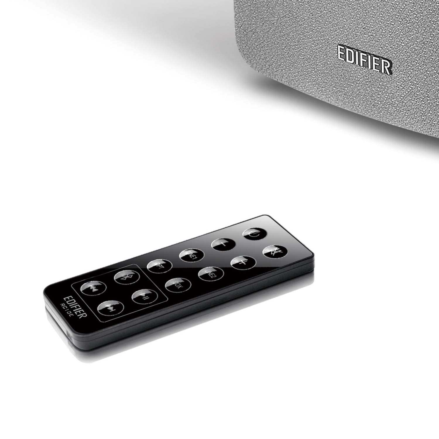 Haut-parleurs d'étagère Bluetooth amplifiés R1280&nbsp;DB d'Edifier - Entrée optique - Blanc