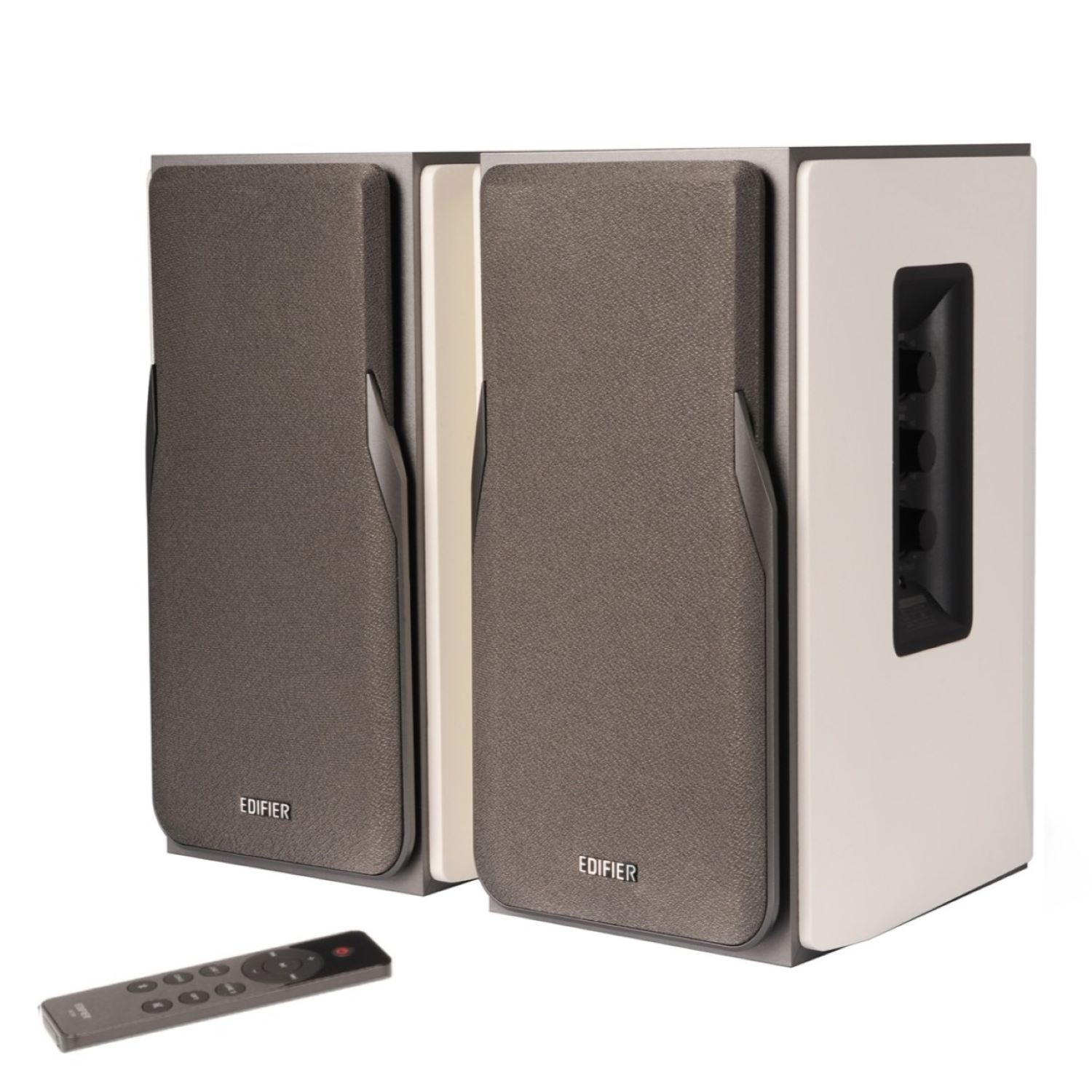 Haut-parleurs d'étagère Bluetooth actifs R1380&nbsp;DB d'Edifier - haut-parleur de studio sans fil - Blanc