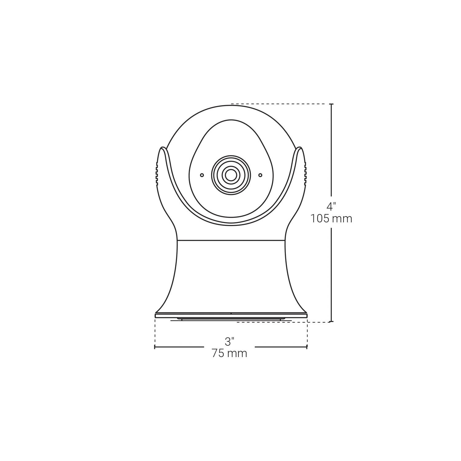 Bazz Smart Home Smart WiFi HD 1080p Motorized Outdoor Camera, WFCAMOUT