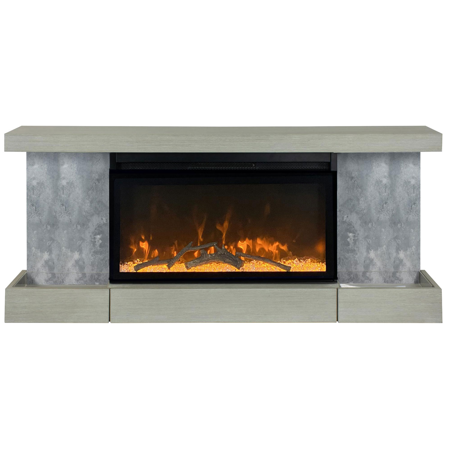 Foyer électrique de 48 po Home Decor Series d'ActiveFla - Gris