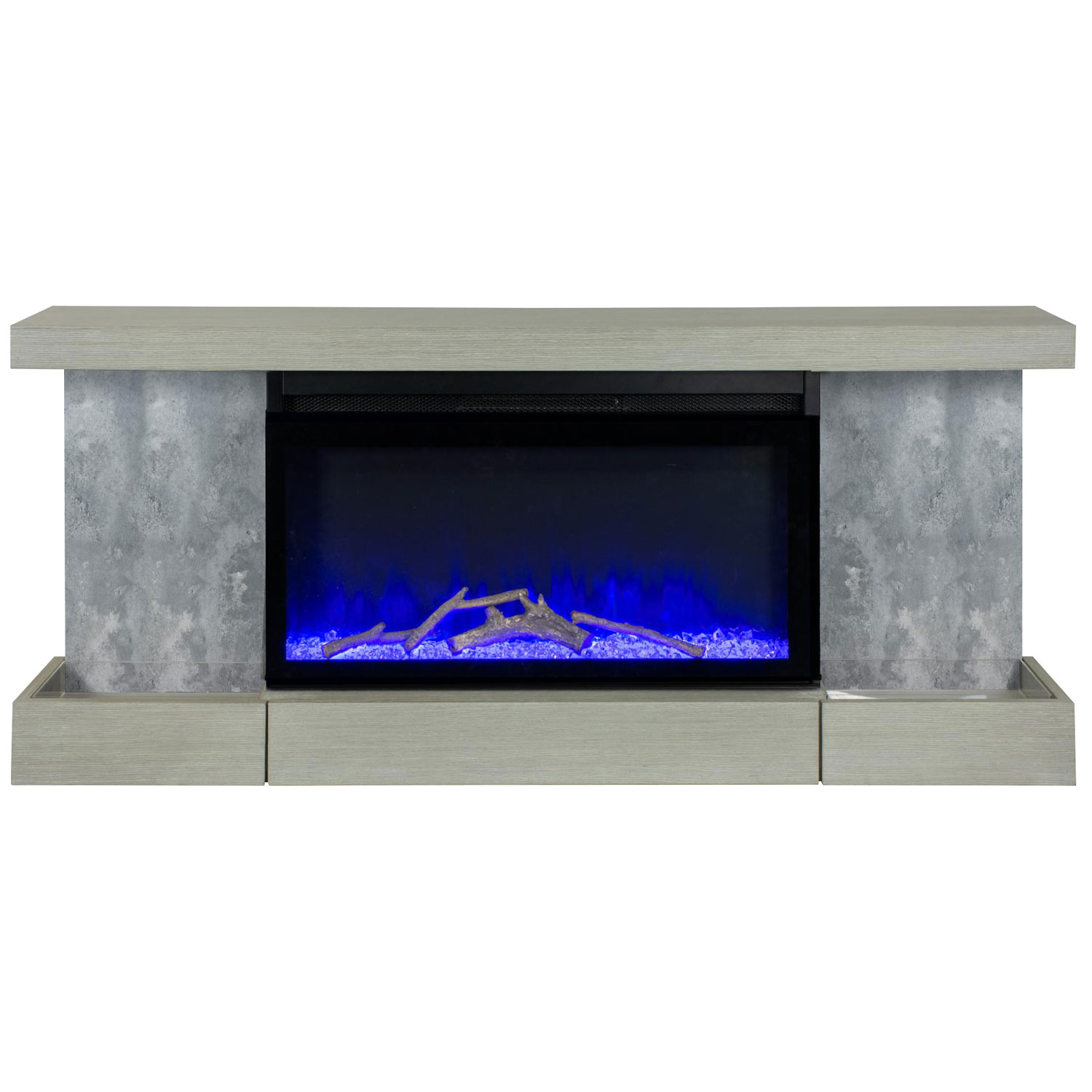 Foyer électrique de 48 po Home Decor Series d'ActiveFla - Gris
