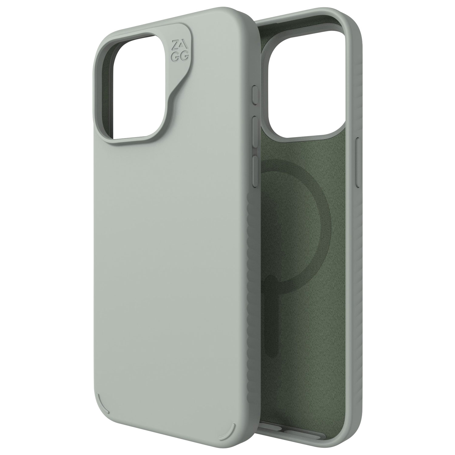 ZAGG Manhattan Snap Fitted Hard Shell Case with MagSafe for iPhone 15 Pro Max - Sage