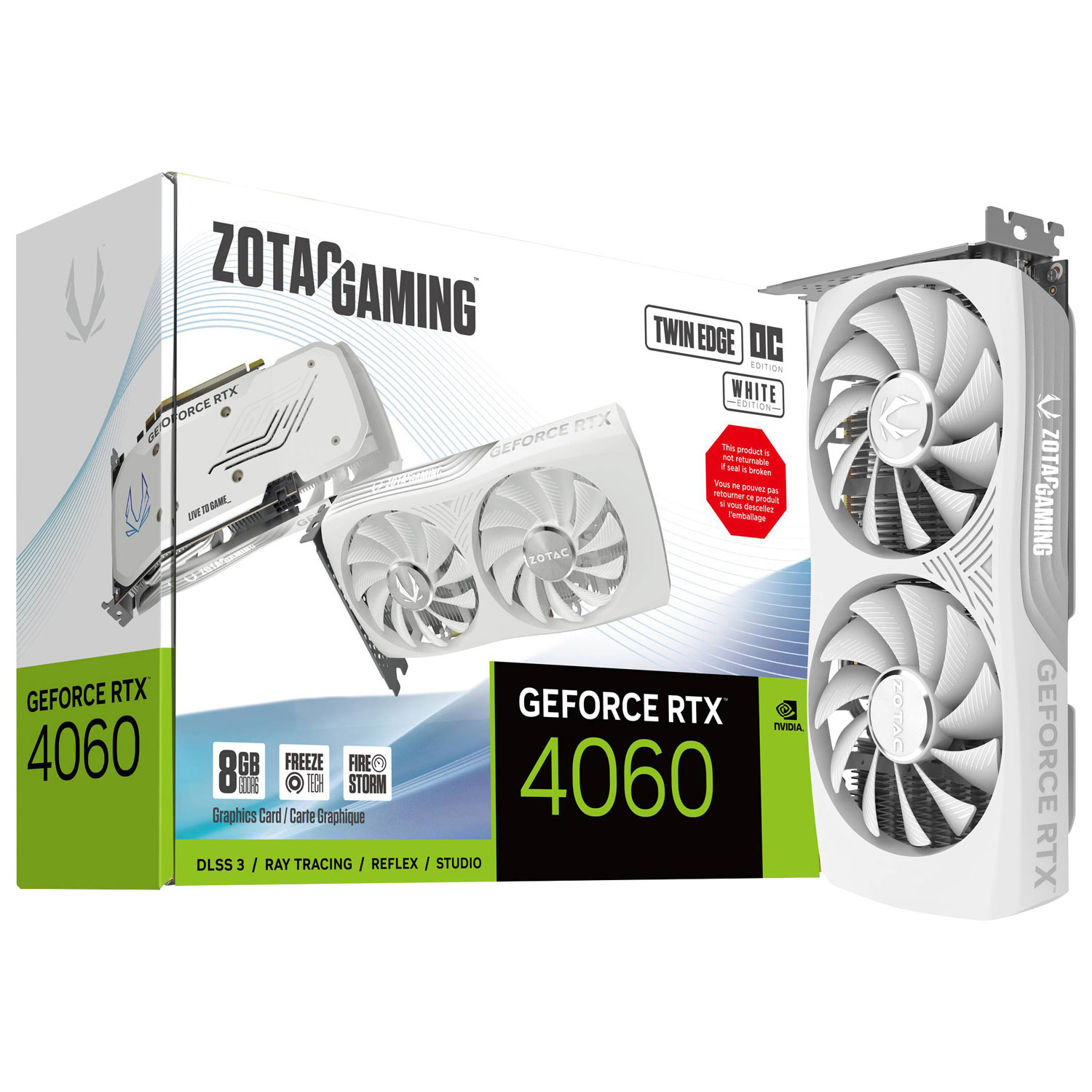 ZOTAC Gaming NVIDIA GeForce RTX 4060 GPU 8GB GDDR6 Video Card