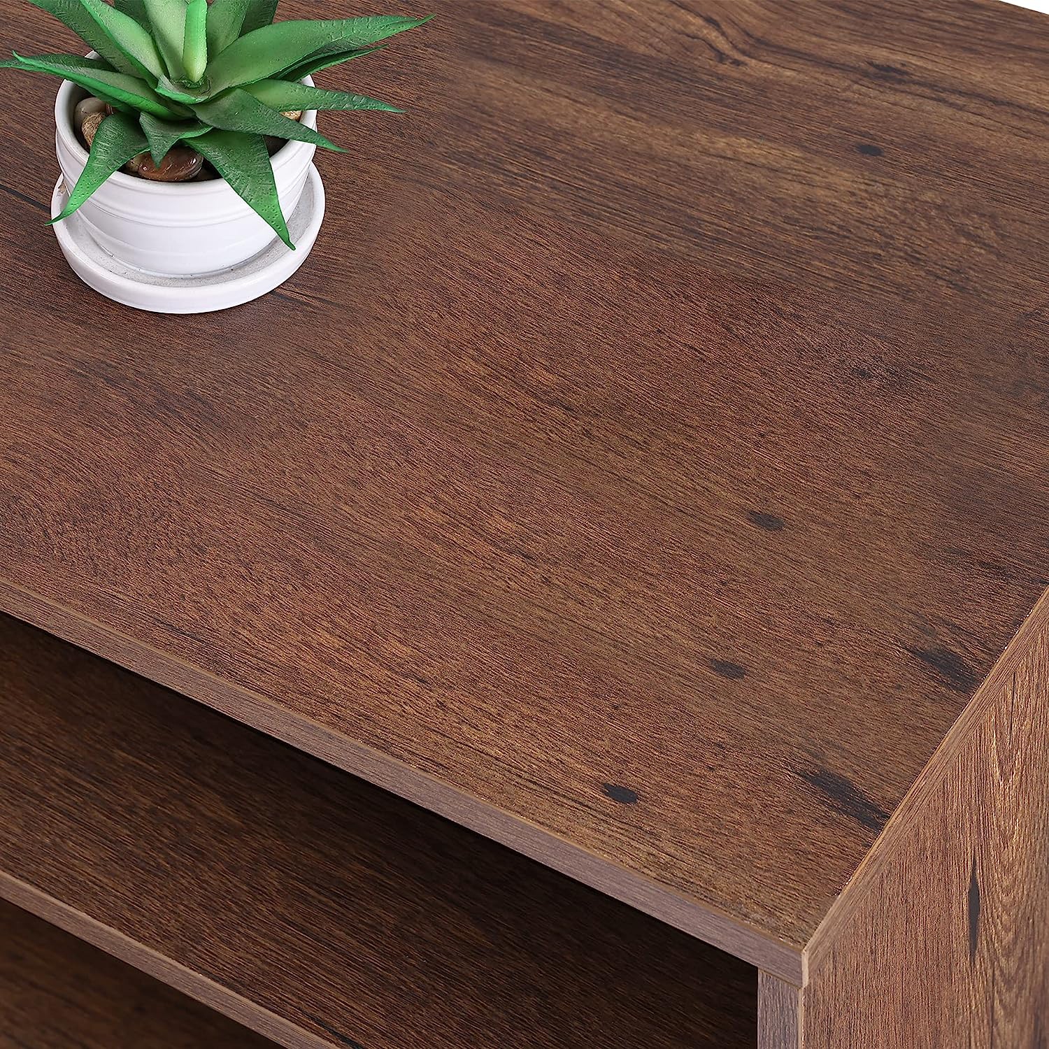 WAMPAT Modern 2 in 1 TV Stand for up to 100 inch TVs, Entertainment Center TV Console with Storage Cabinet& Adjustable Shelf Wood Media Console for