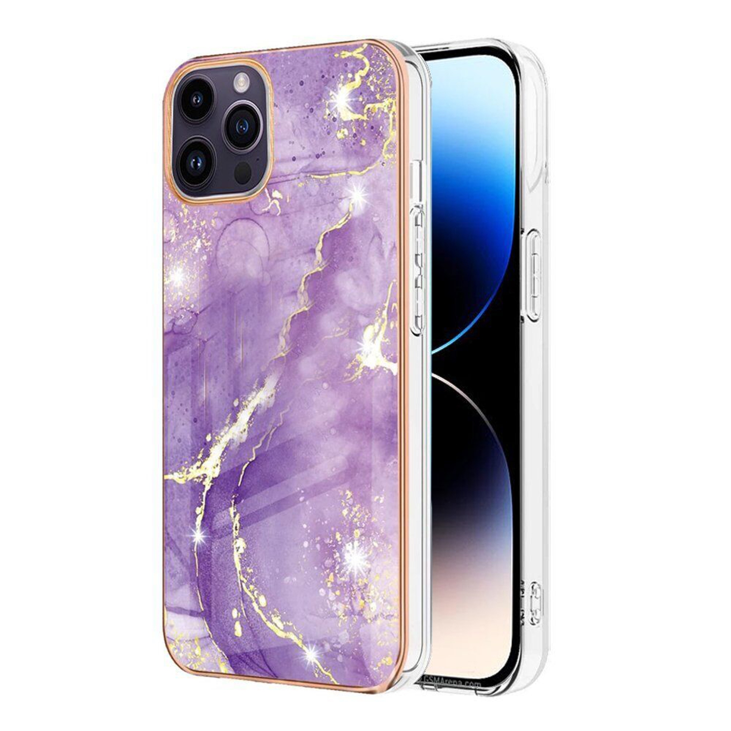 SuperShield Fitted Hard Shell Case for iPhone 14 Pro Cover - Purple