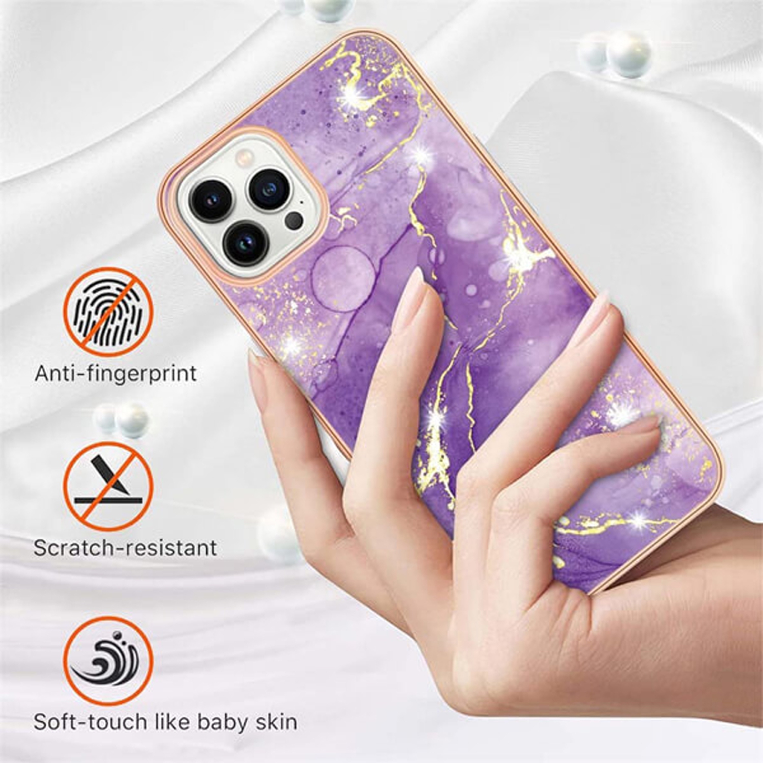 SuperShield Fitted Hard Shell Case for iPhone 14 Pro Max Cover - Purple