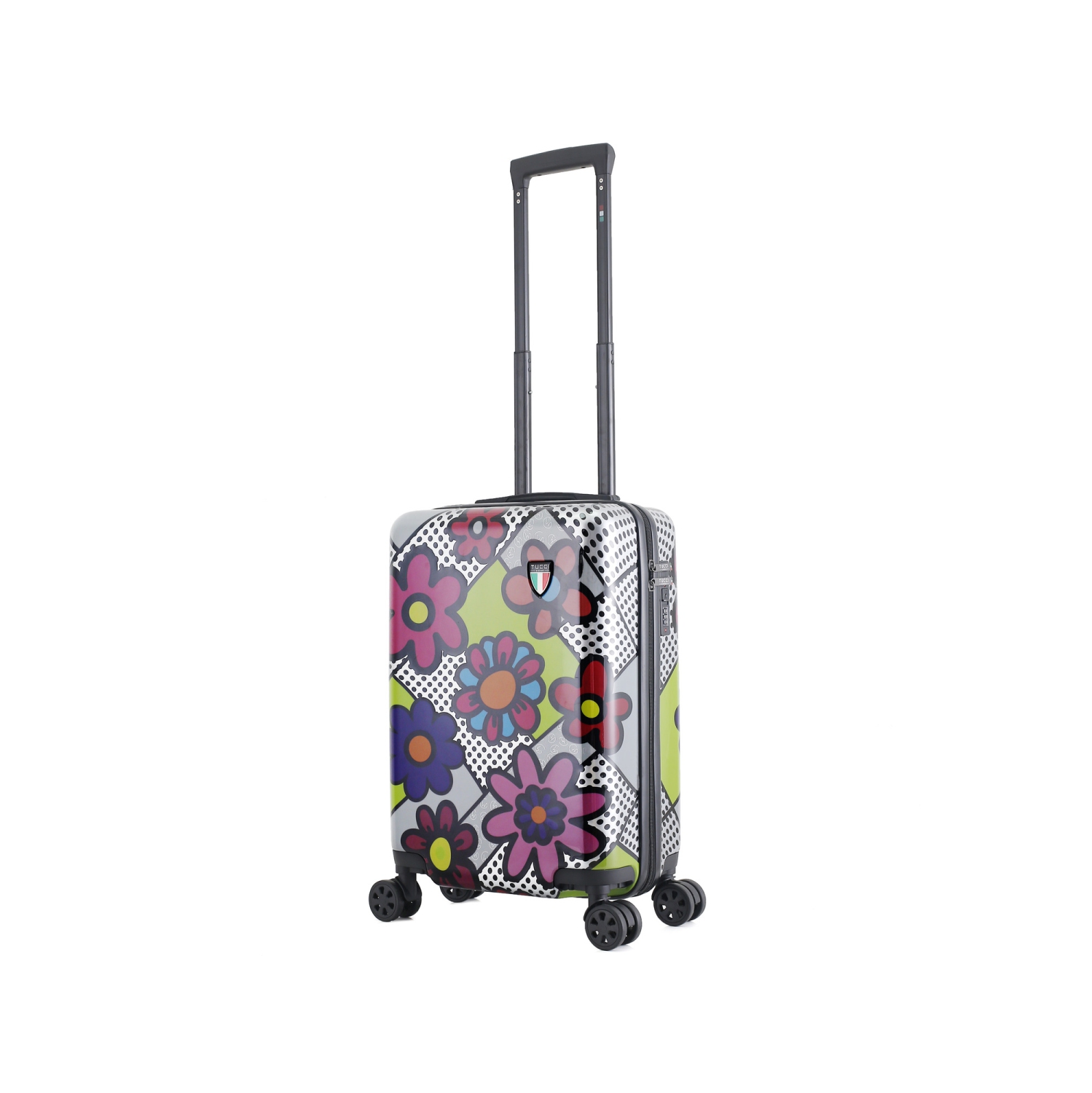 TUCCI ITALY – ENSEMBLE DE VALISES 3 PIÈCES AVEC MOTIFS DE FLEURS