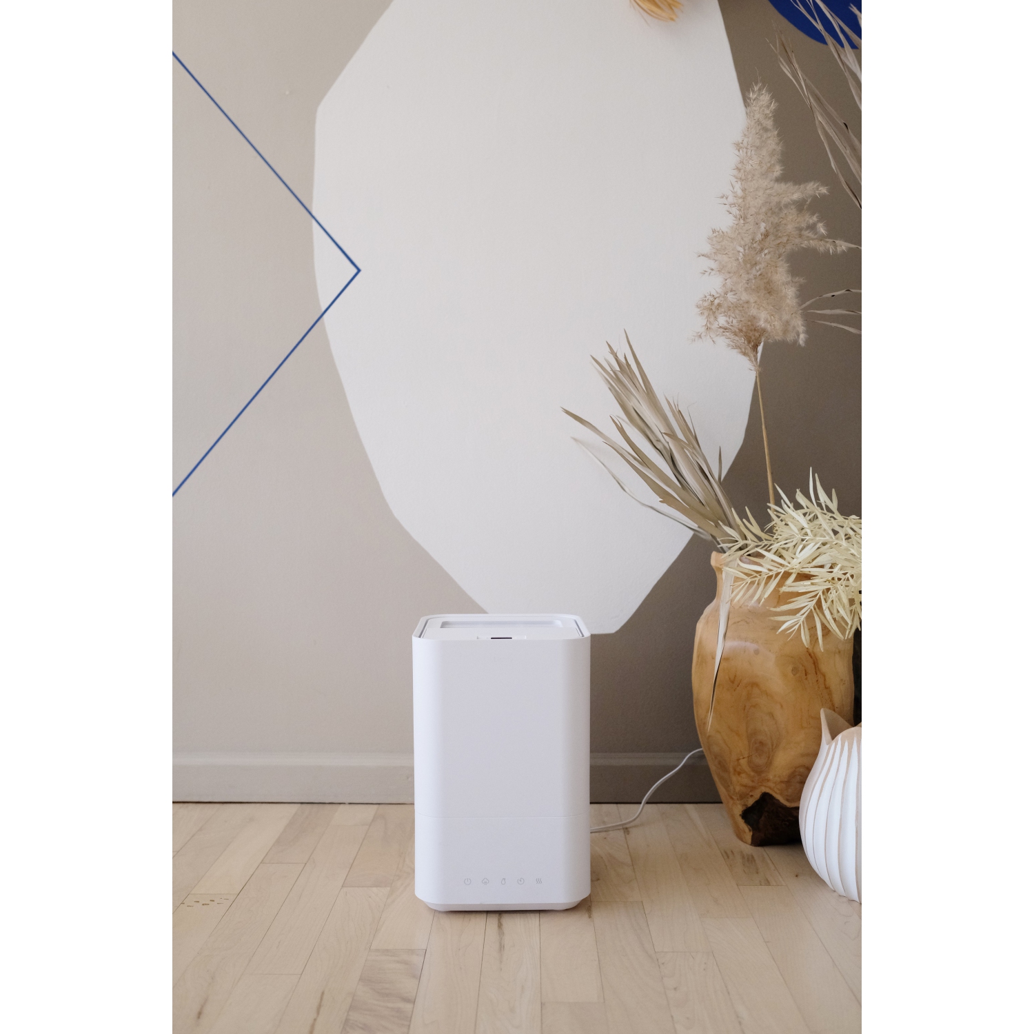 Humidificateur à ultrasons chaud et froid JS H20 – remplissage par le haut 5&nbsp;L – Humidistat et contrôle de l'humidité – thermostat – huile