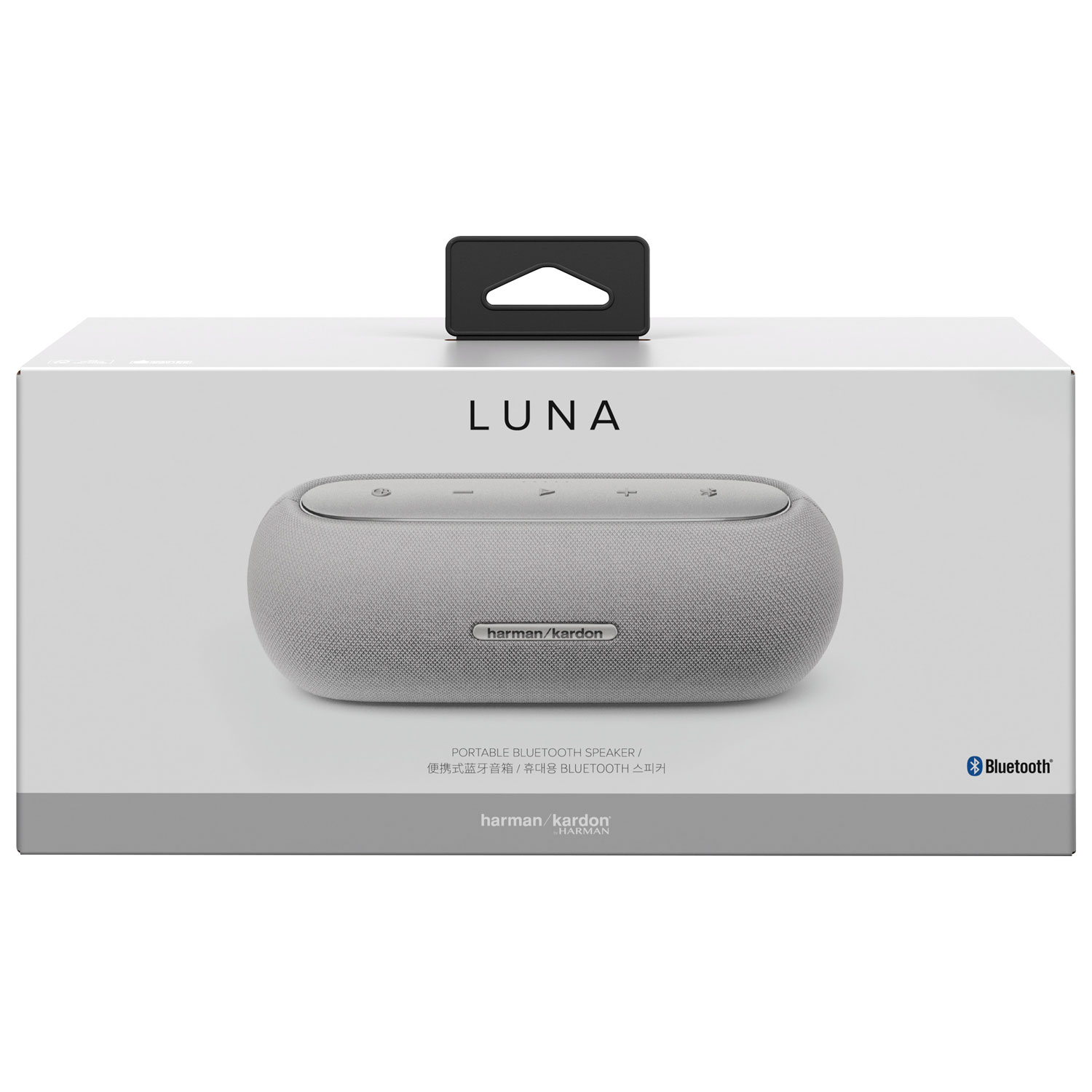 Haut-parleur sans fil Bluetooth résistant aux éclaboussures Luna de Harman Kardon - Gris