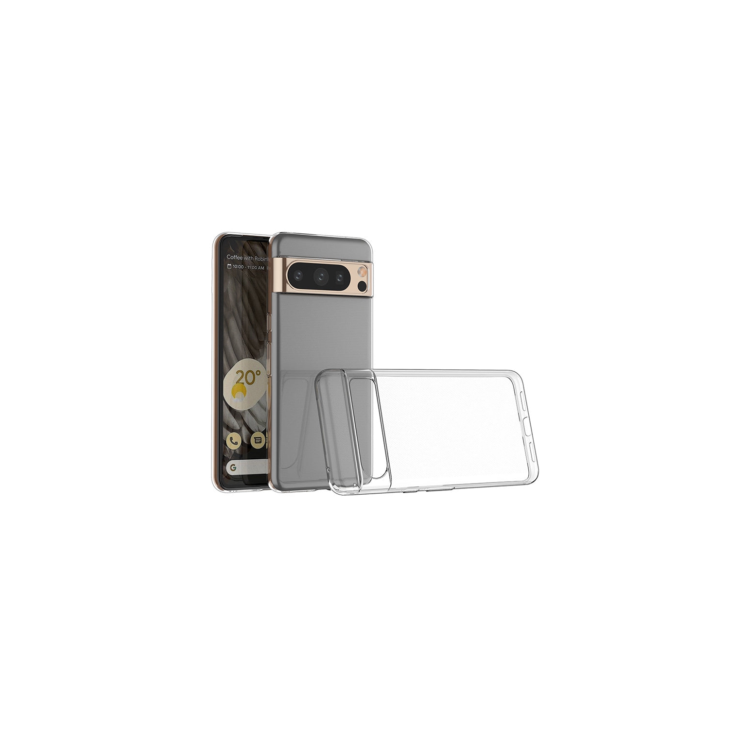 Étui transparent de PANDACO pour Pixel 8 Pro de Google