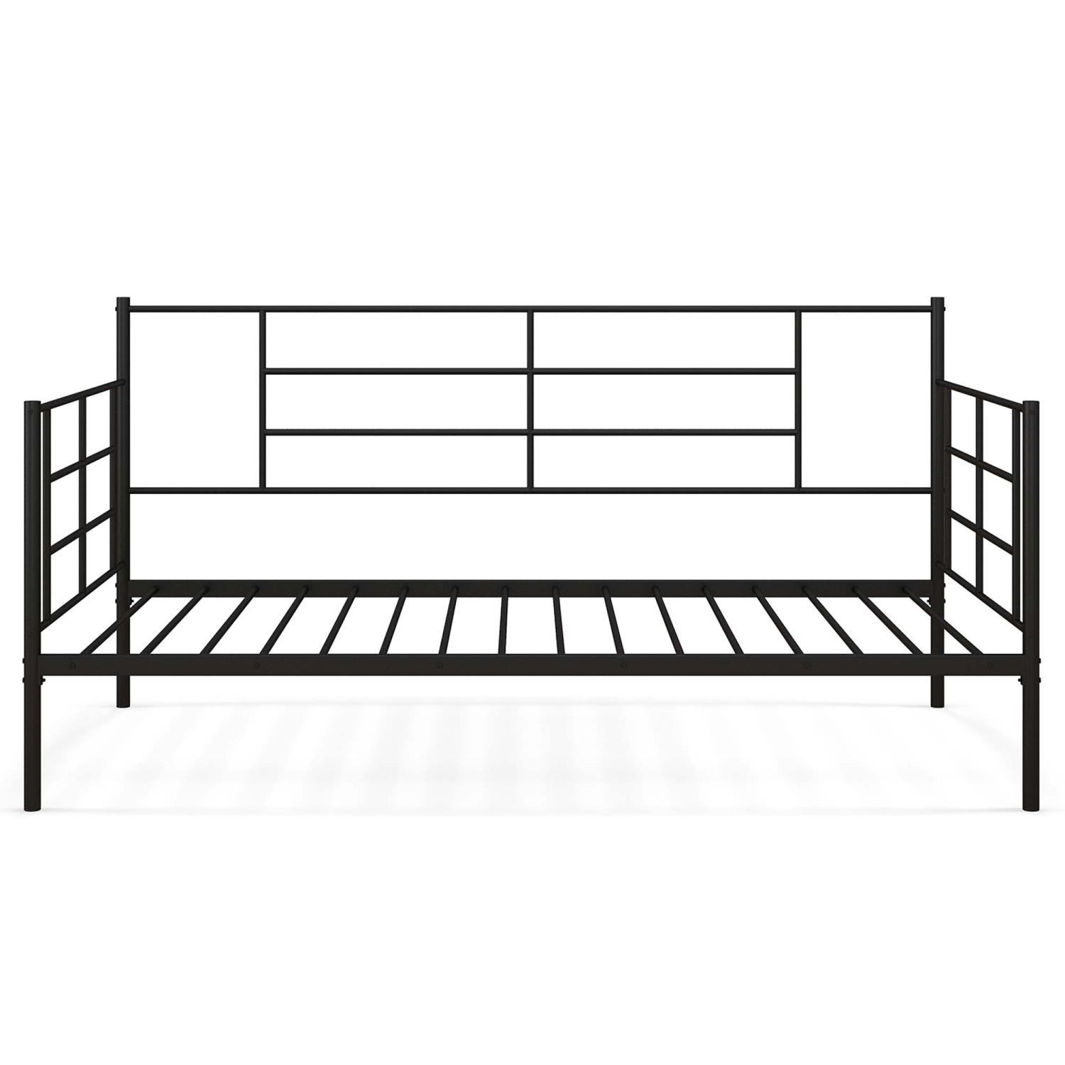 Costway Twin Size Metal Daybed Heavy Duty Sofa Bed Frame Mattress Foundation Black