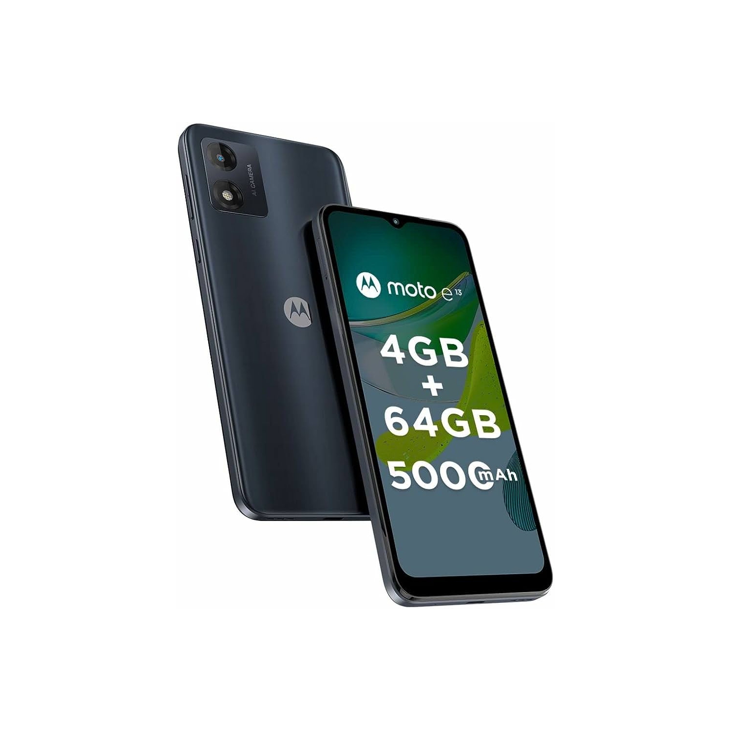 Motorola Moto E13 Dual SIM 64GB ROM + 2GB RAM Factory Unlocked 4G Smartphone (Cosmic Black) - International Version