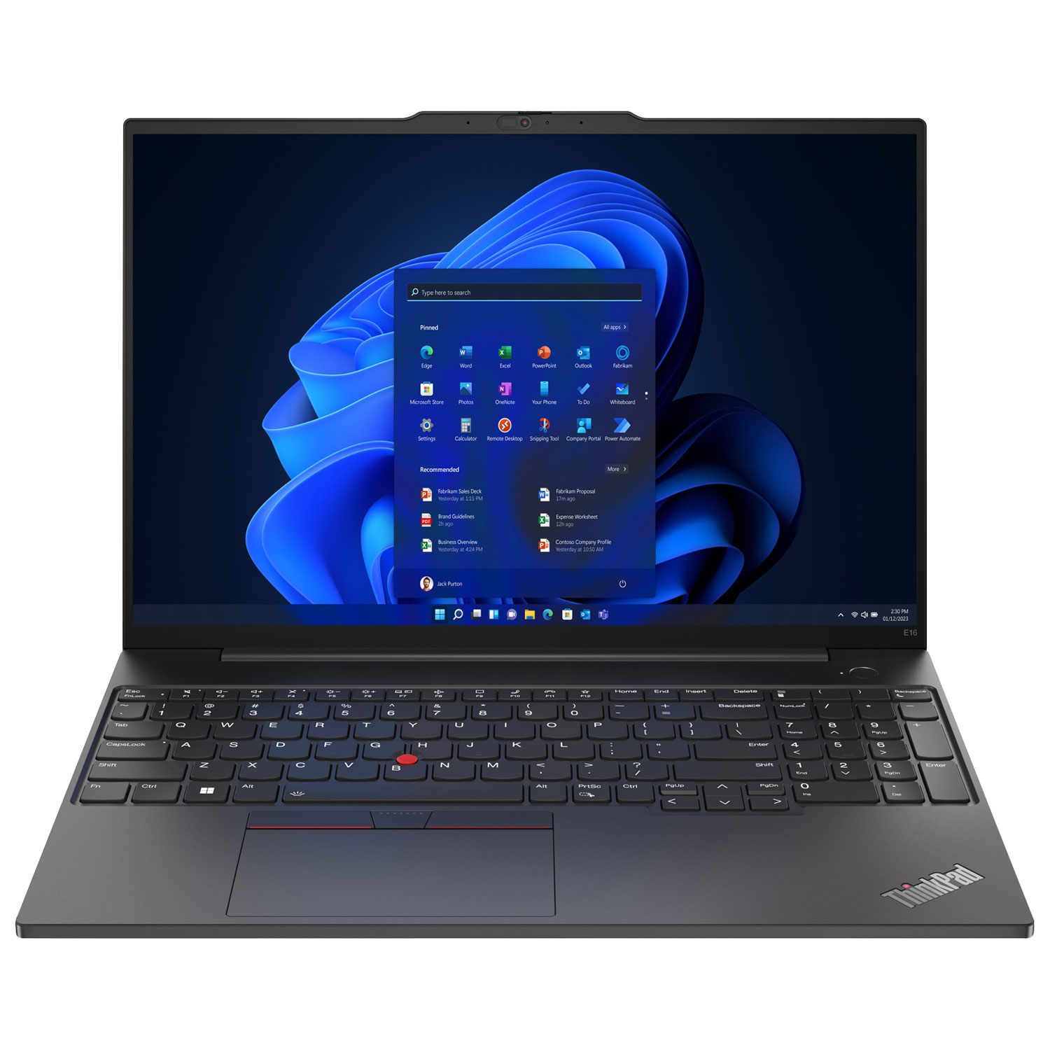 Lenovo ThinkPad E16 Gen 1 16" Laptop - Graphite Black (Intel Core i7-1355U/512GB SSD/16GB RAM/Win11)