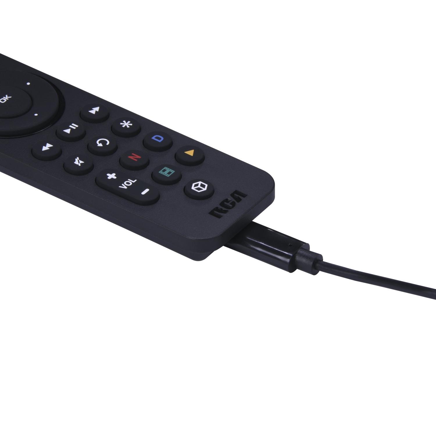 Télécommande universelle ultra mince rechargeable Bluetooth à diffusion en  continu de RCA pour 3 appareils - Noir