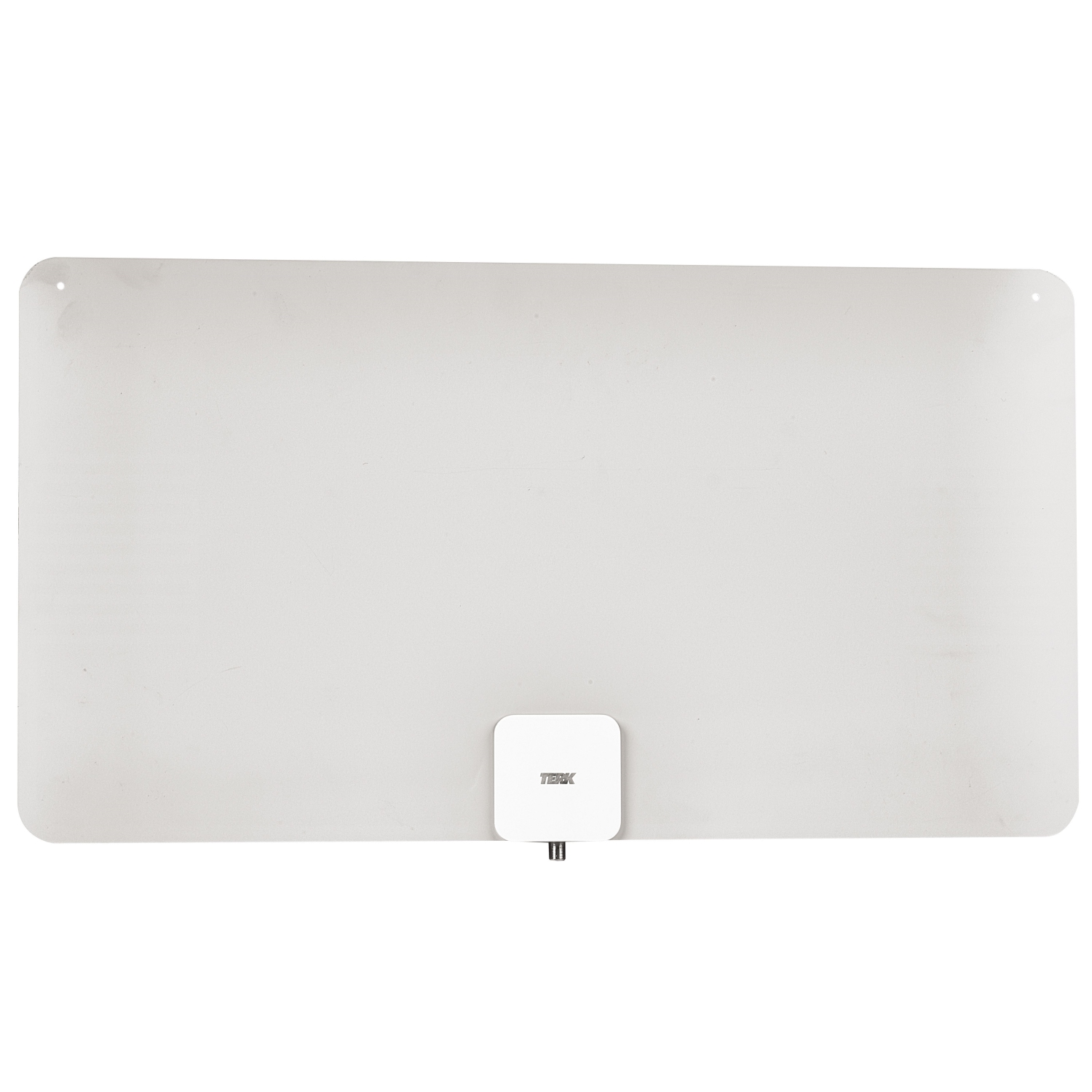 Antenne multidirectionnelle amplifiée ultramince d'intérieur de RCA pour téléviseur HD de 105 km - Noir/blanc