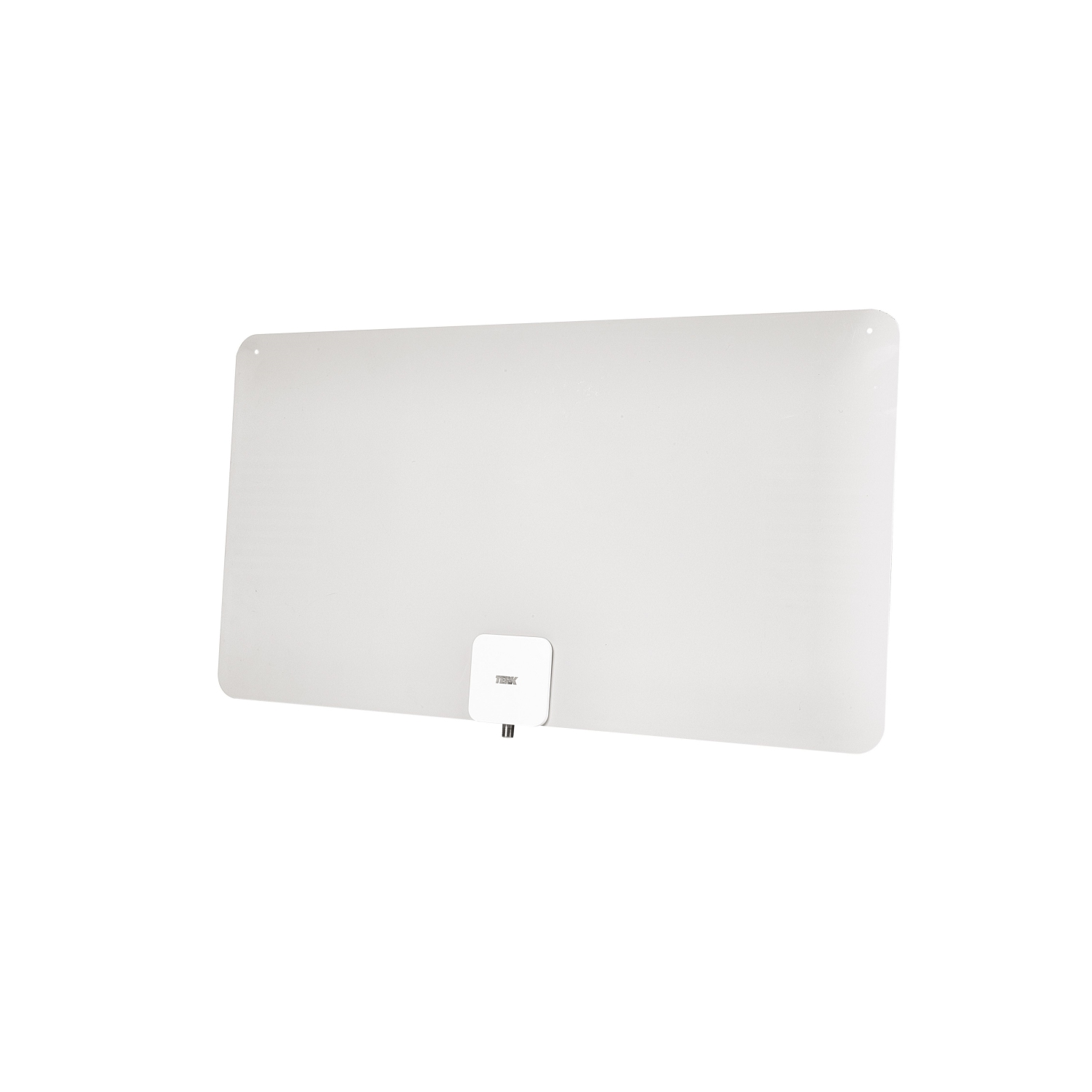 Antenne multidirectionnelle amplifiée ultramince d'intérieur de RCA pour téléviseur HD de 105 km - Noir/blanc