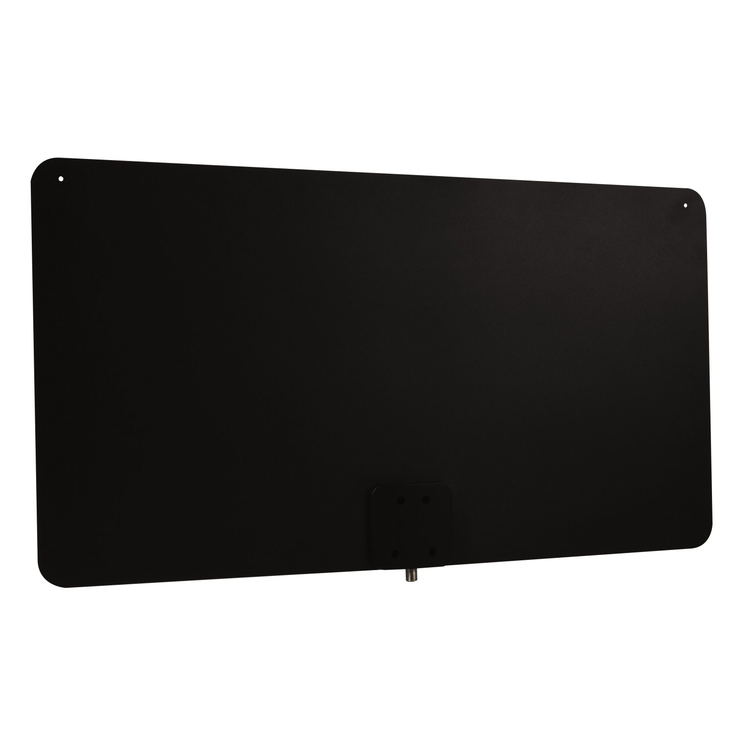 Antenne multidirectionnelle amplifiée ultramince d'intérieur de RCA pour téléviseur HD de 105 km - Noir/blanc