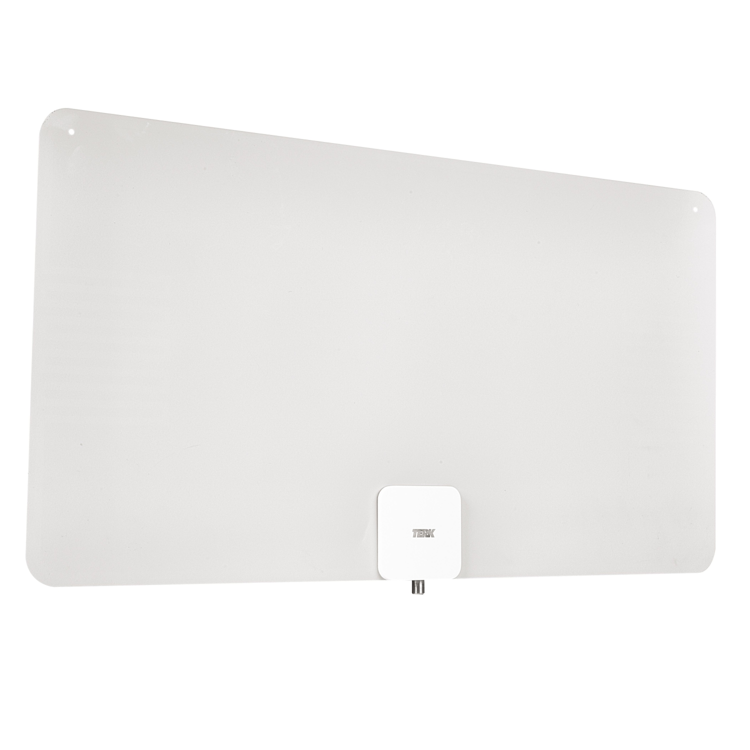 Antenne multidirectionnelle amplifiée ultramince d'intérieur de RCA pour téléviseur HD de 105 km - Noir/blanc