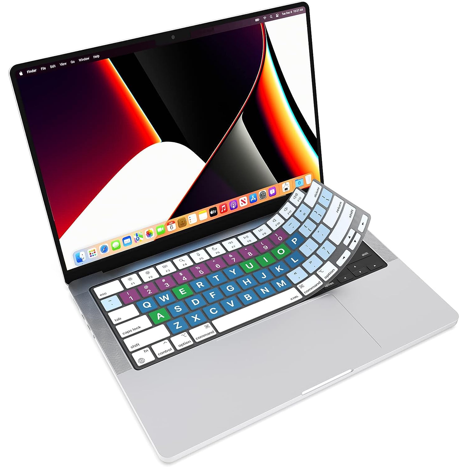 JCPal VerSkin Inclusive Keyboard Protector for MBP14_MBP16 2023(M3/M2)/2021 MBA13 2022/MBA15 2023