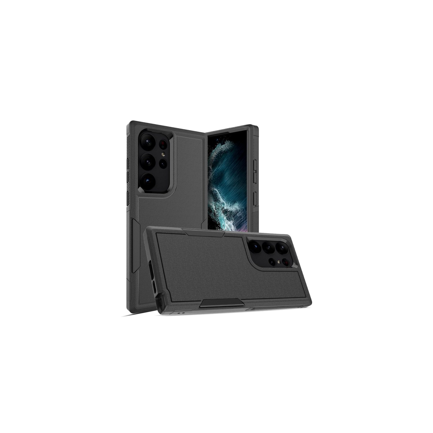 XCRS Dual Layered Comm PC + TPU Cover, Heavy Duty, Tuff, Drop Tested Protection Case for Samsung Galaxy S23 Ultra 5G 2023