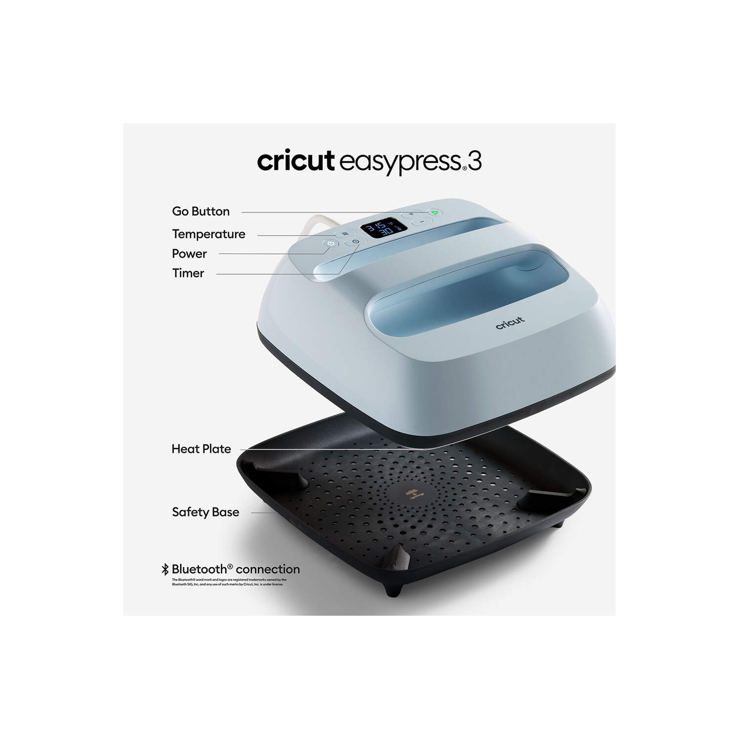 Machine EasyPress de Cricut - 3 à 9 x 9 po