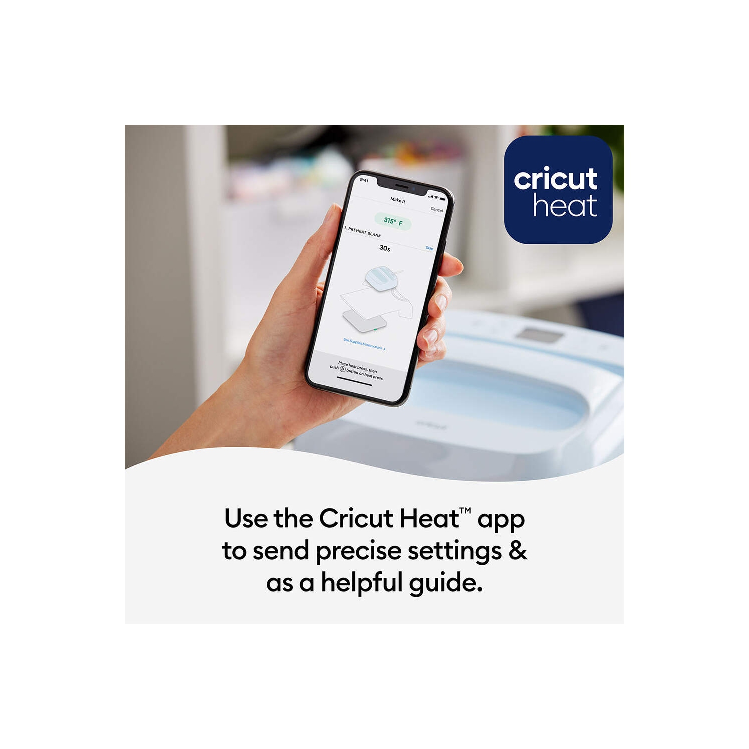 Machine EasyPress de Cricut - 3 à 9 x 9 po