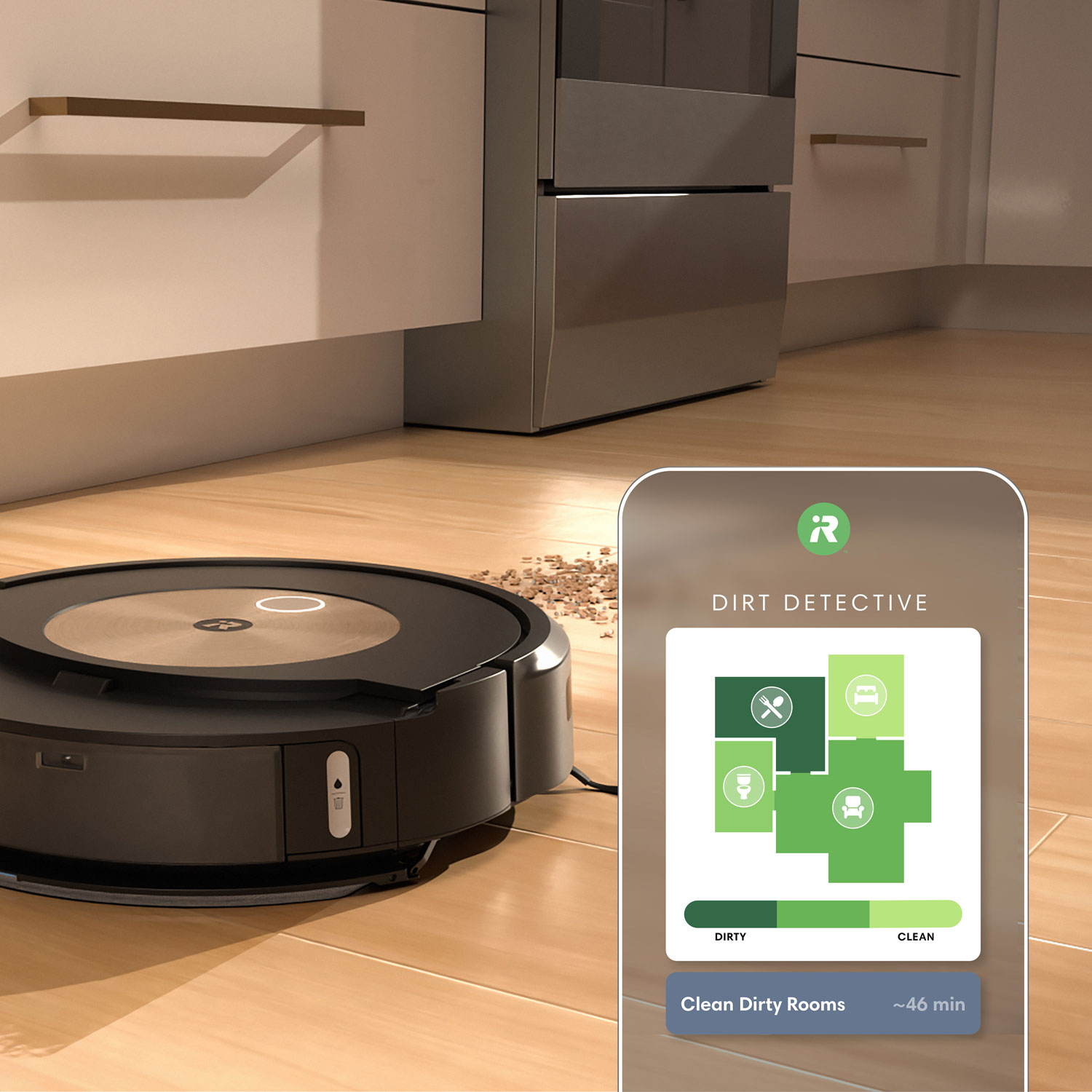 Aspirateur robot et vadrouille à vidange automatique Roomba Combo j9+ d'iRobot - Orignal