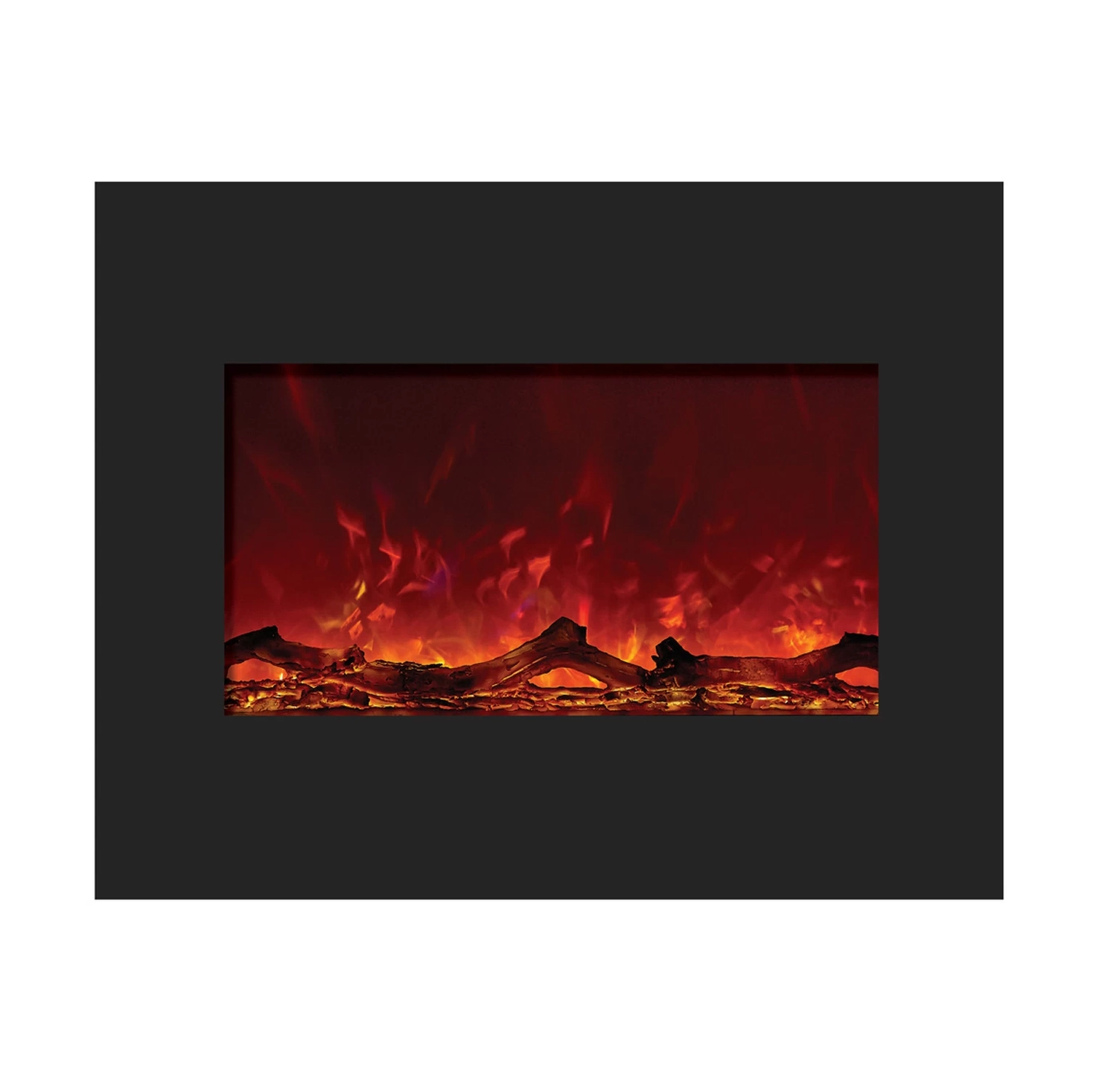 ZECL-26-2923-BG-OOB-1 foyer électrique en liquidation avec cadre en verre noir