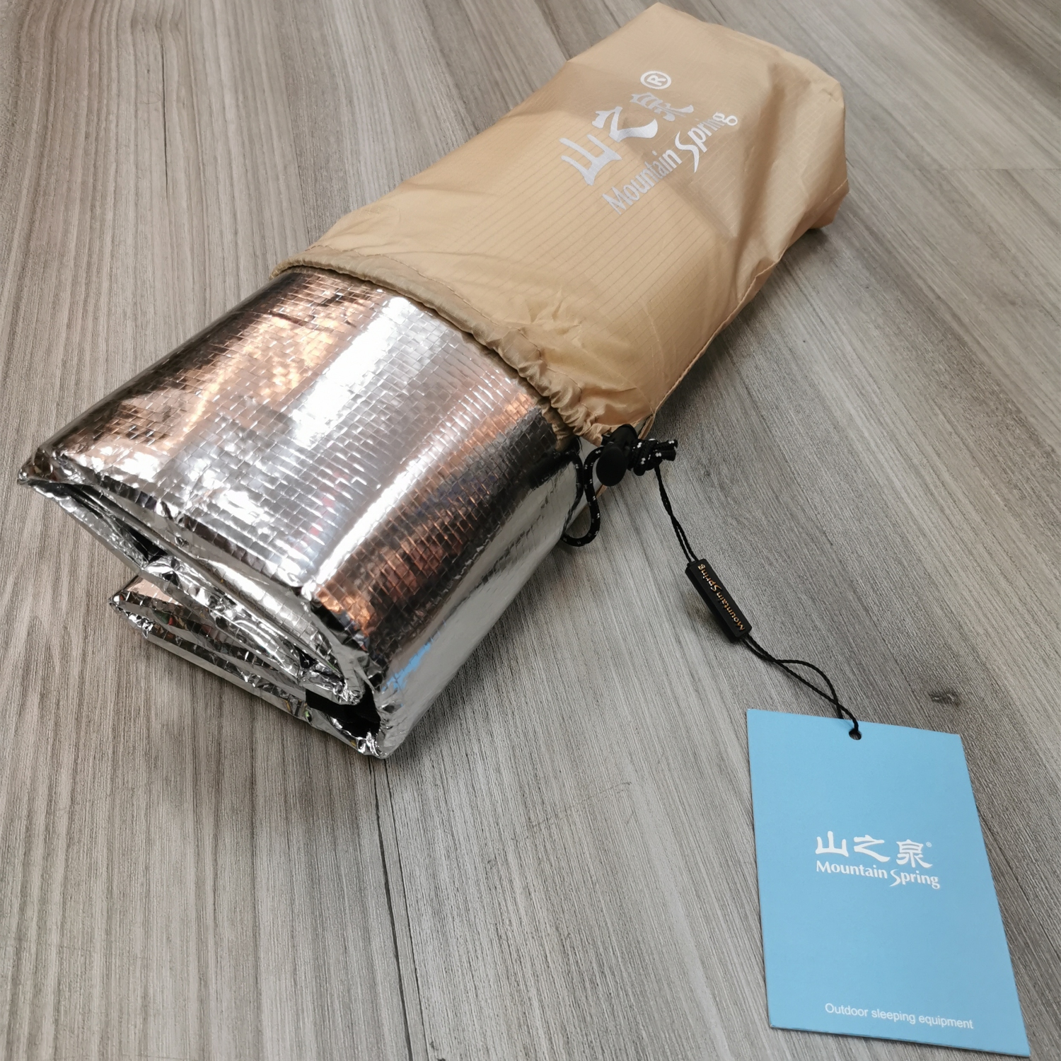 Mountain Spring Heavy Duty Aluminum Foil Emergency Survival Blanket Moisture-Proof Mat - 1 Person | All-Weather Emergency Blanket