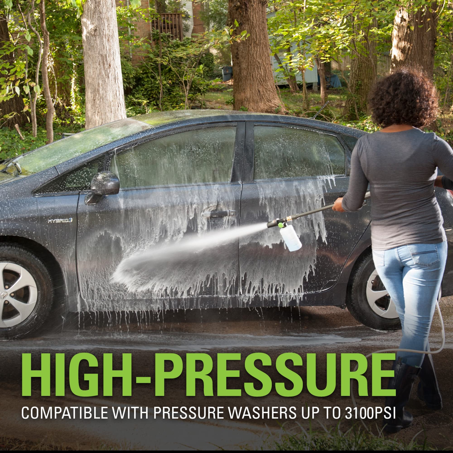 Greenworks1800 PSI 1.1 GPM Cold Water Electric Pressure Washer Green 5113102HDVT