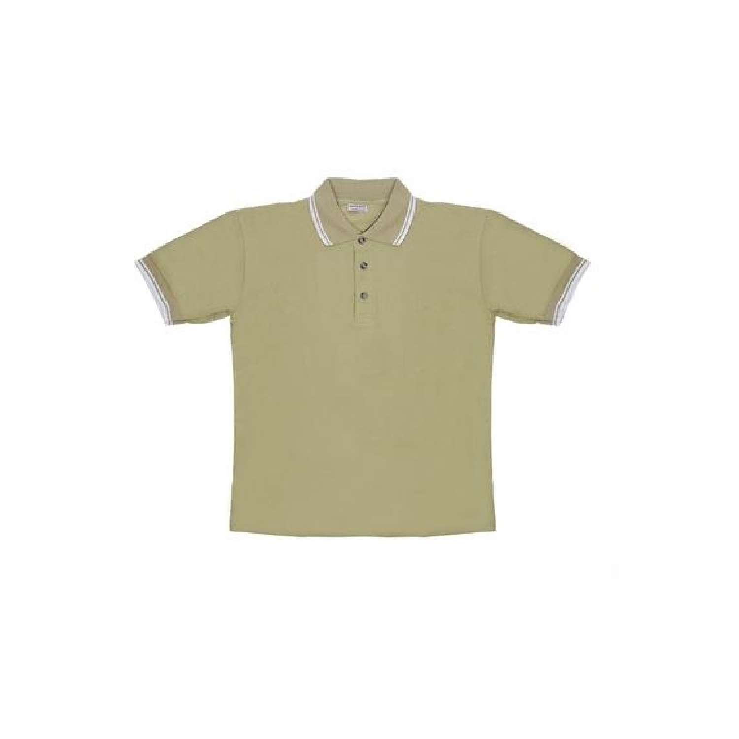 Polo de golf en tricot kaki à enfiler pour homme - moyen