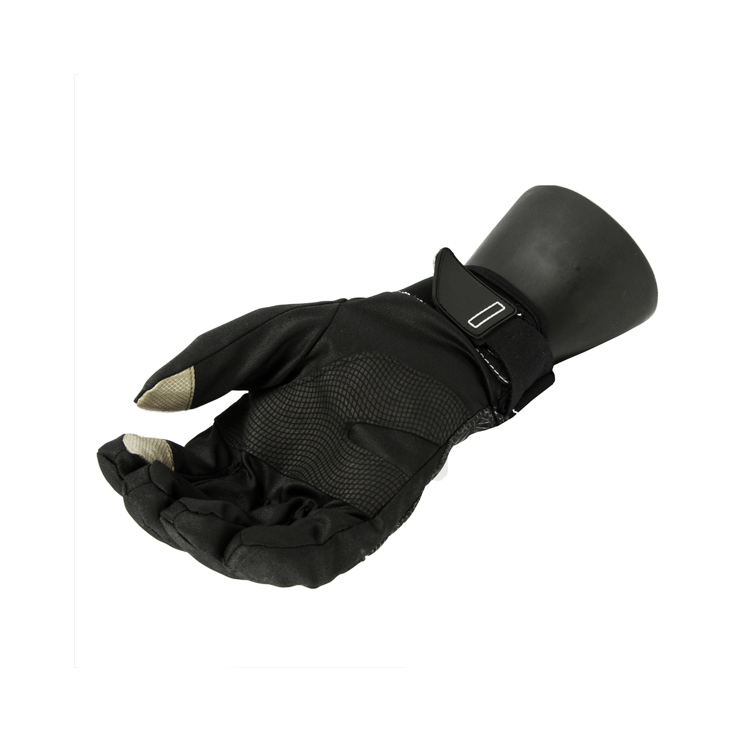 Gants de sport noirs à coquille souple pour écran tactile Thinsulate pour hommes - Très grand
